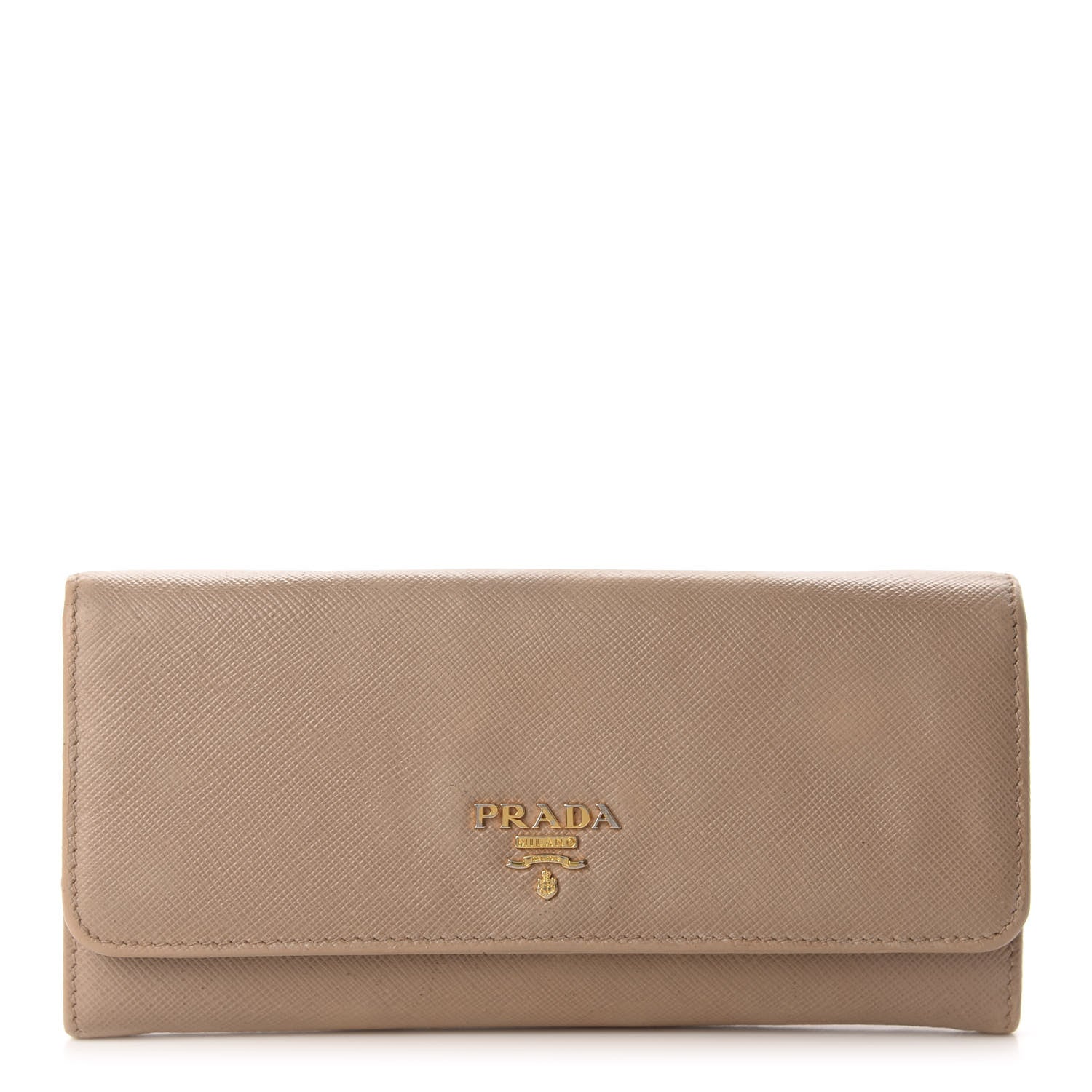 Prada Saffiano Metal Continental Flap Wallet Cammeo 1 of 9