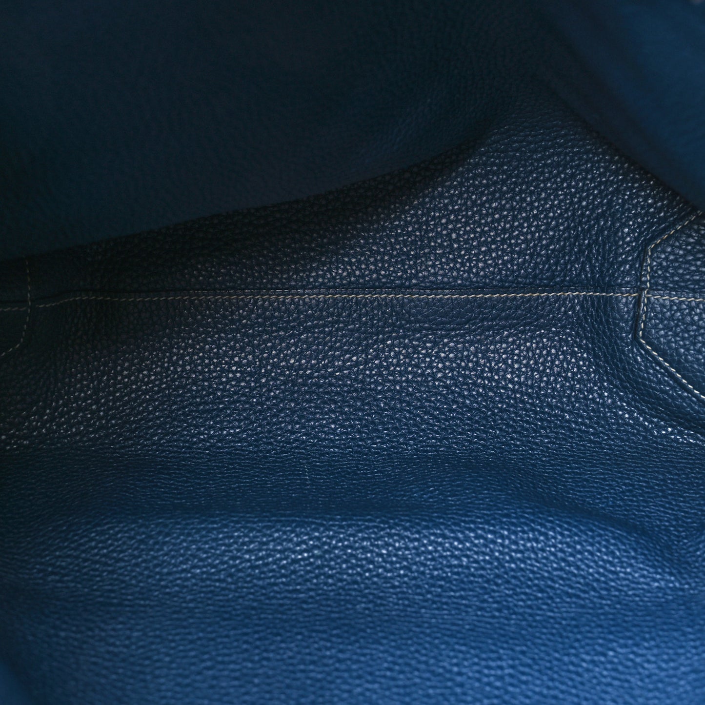 Taurillon Clemence Double Sens 45 Reversible Tote Iris Bleu De Malte