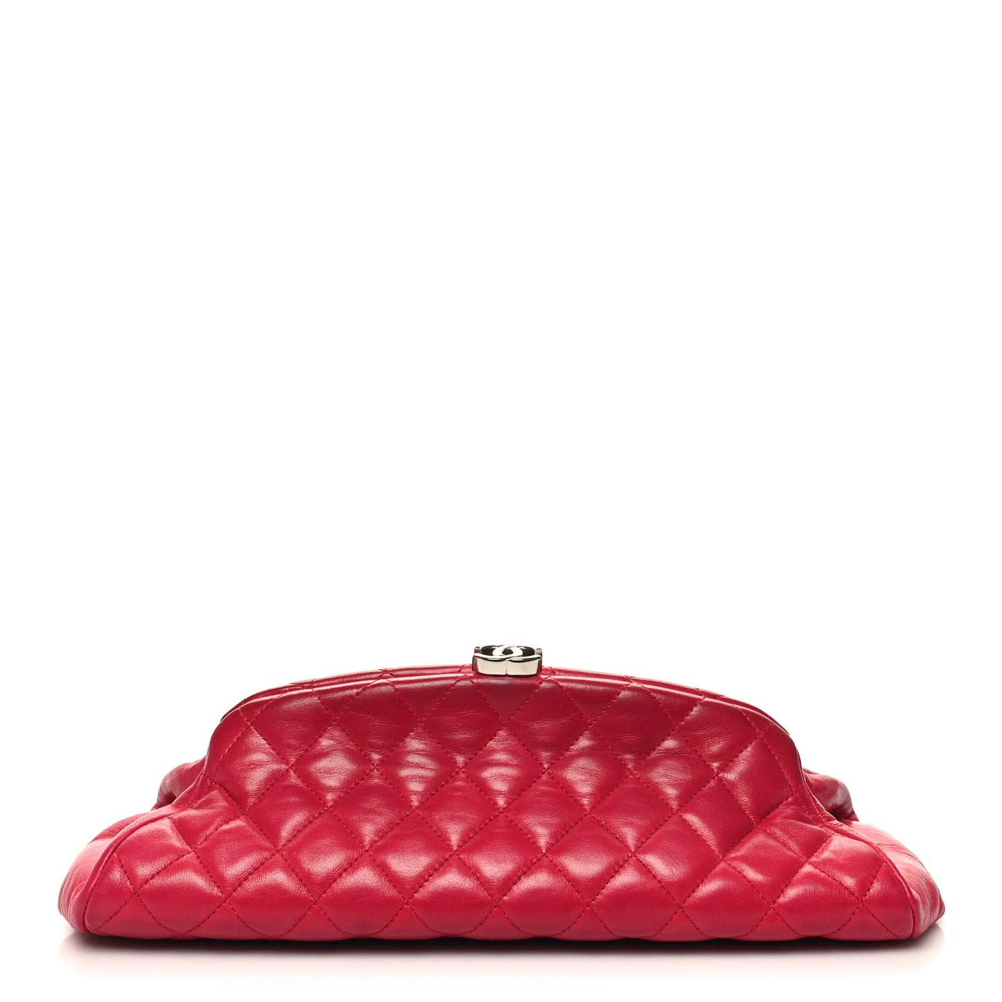Lambskin Quilted Timeless Clutch Red