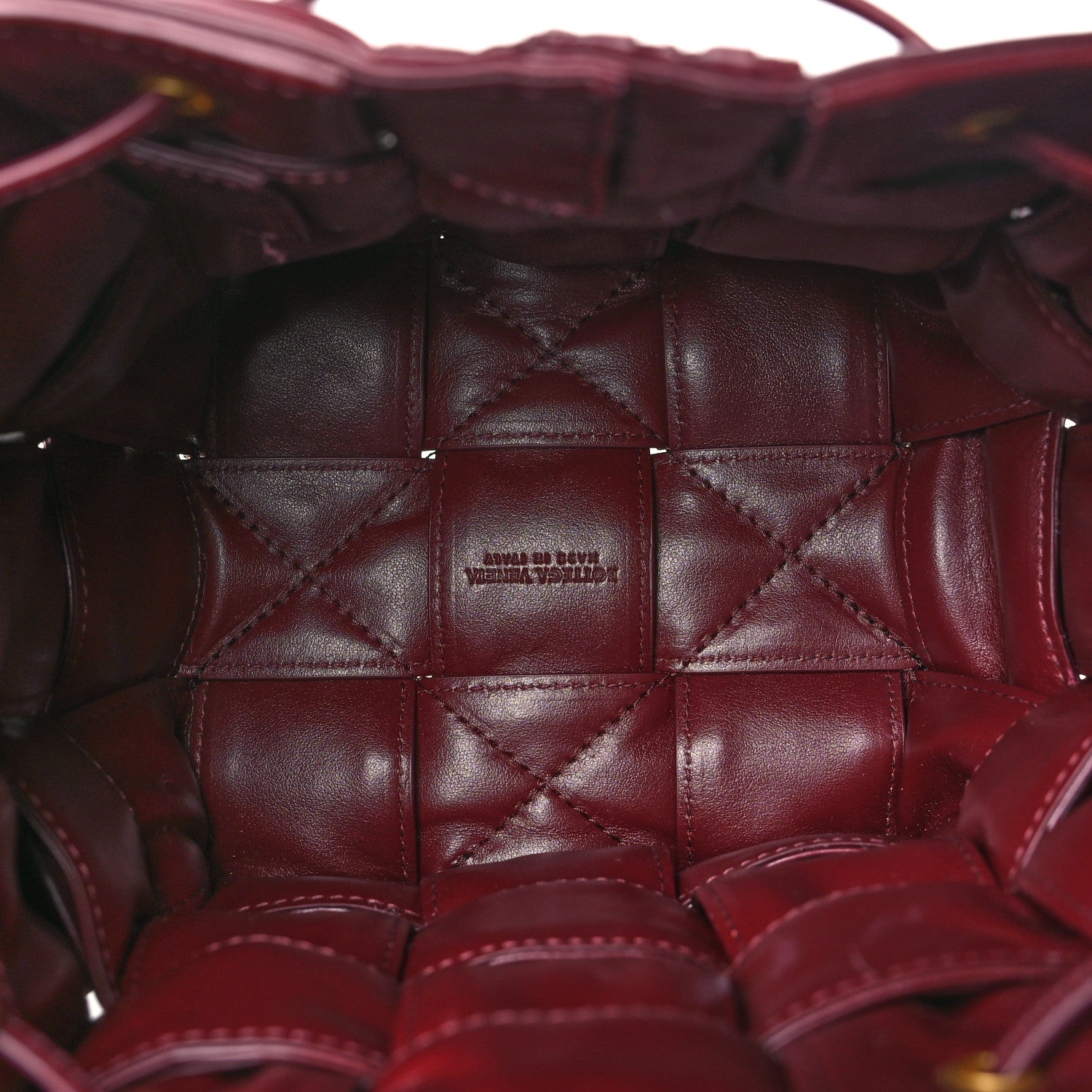 Bottega Veneta Calfskin Intrecciato Foulard Bucket Bag Barolo 5 of 10