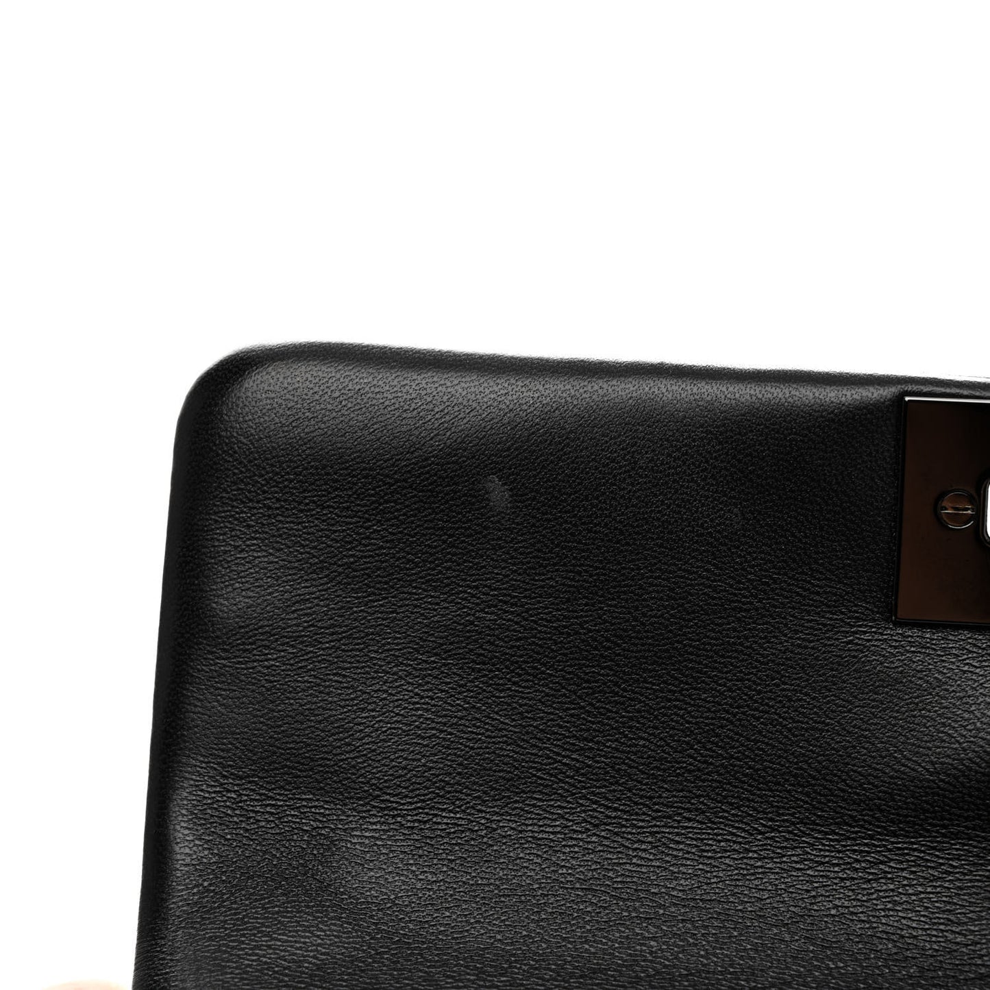 Nappa Monochrome Medium Roman Stud Shoulder Bag Black