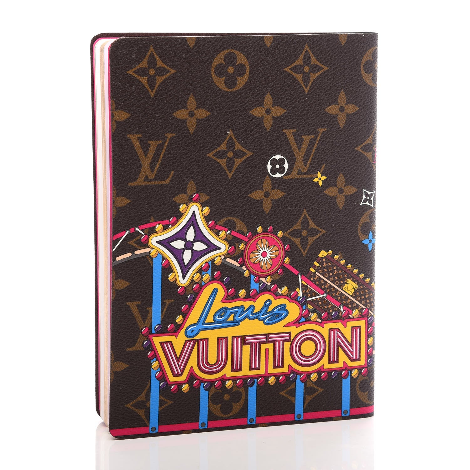 Louis Vuitton Monogram 2020 Christmas Animation Roller Coaster Notebook MM Pivoine 3 of 6