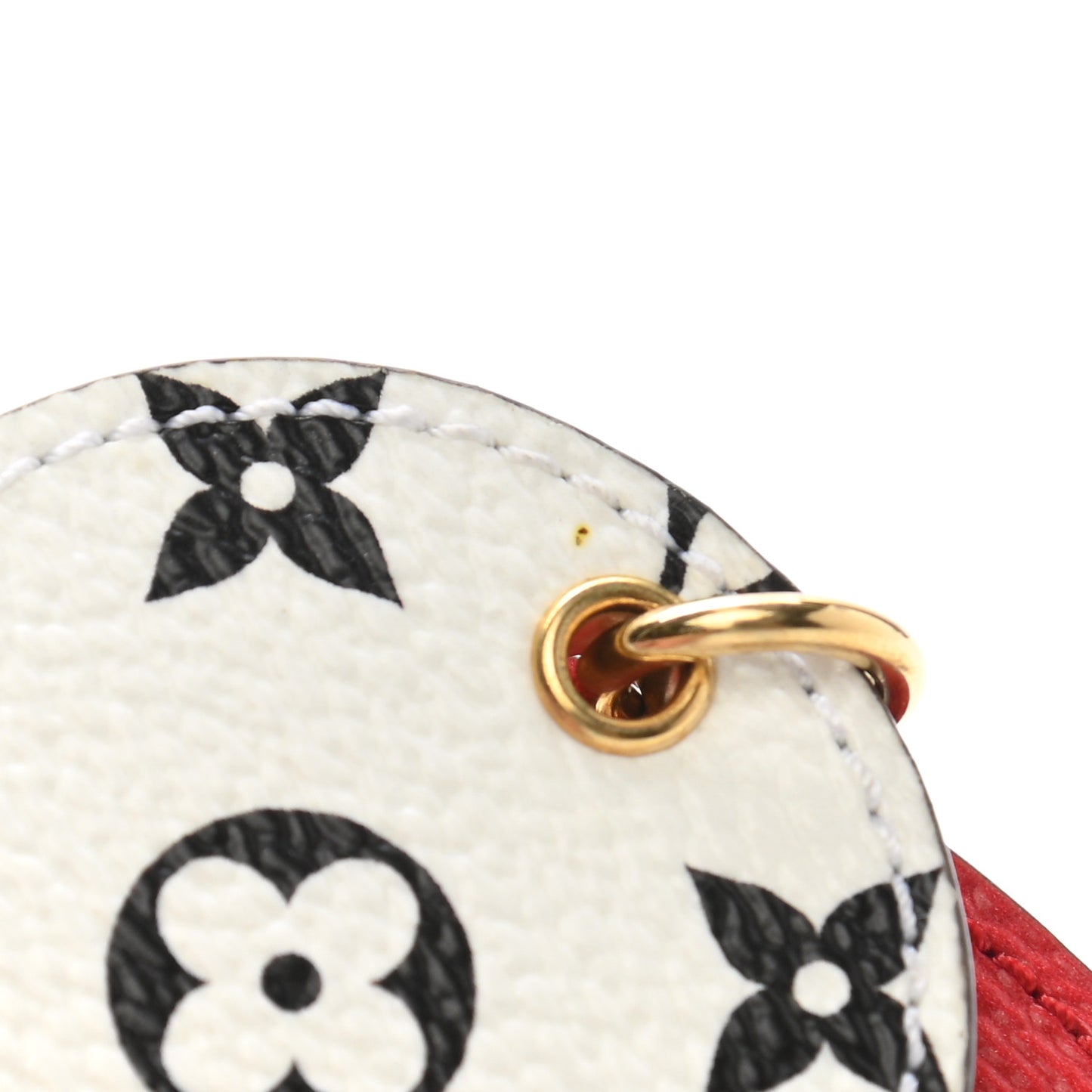 Monogram Giant Bag Charm Key Holder Rouge