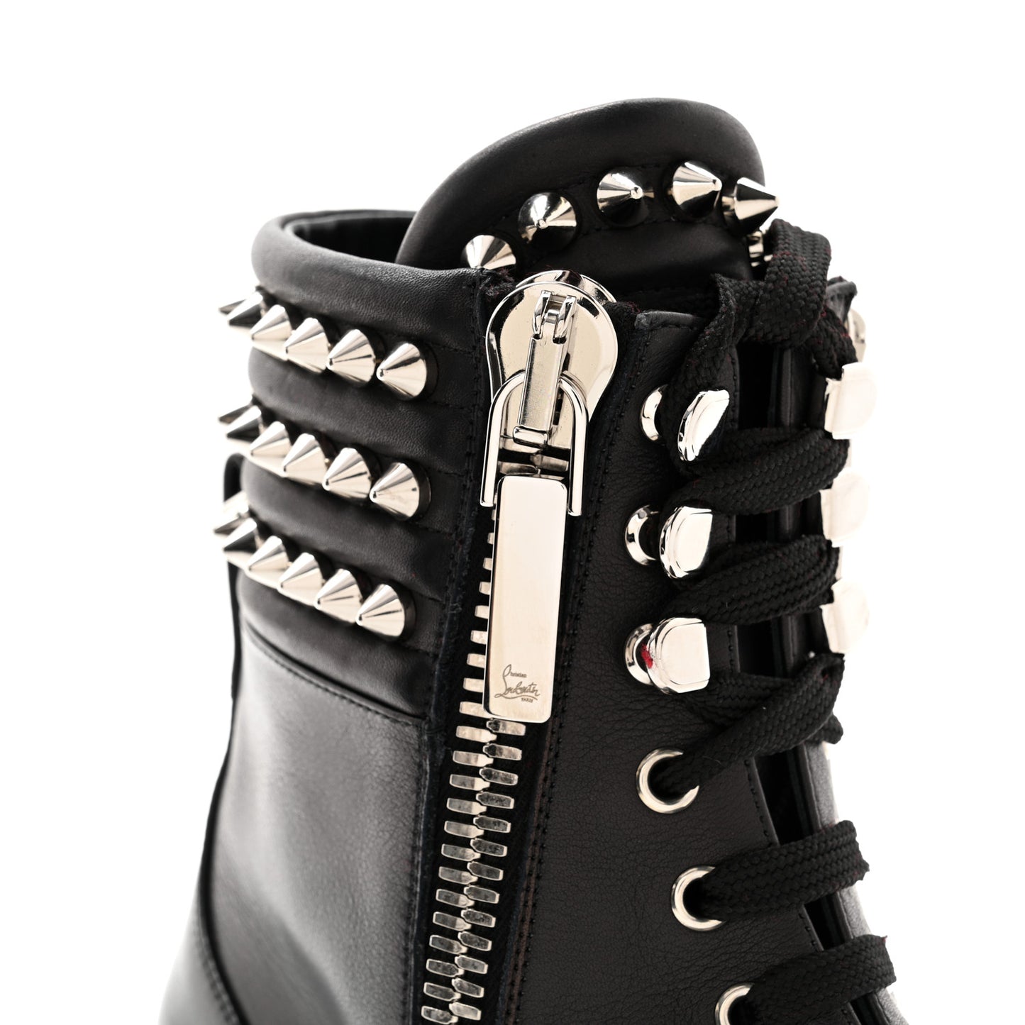 Spikes Combat Boots 38 Black