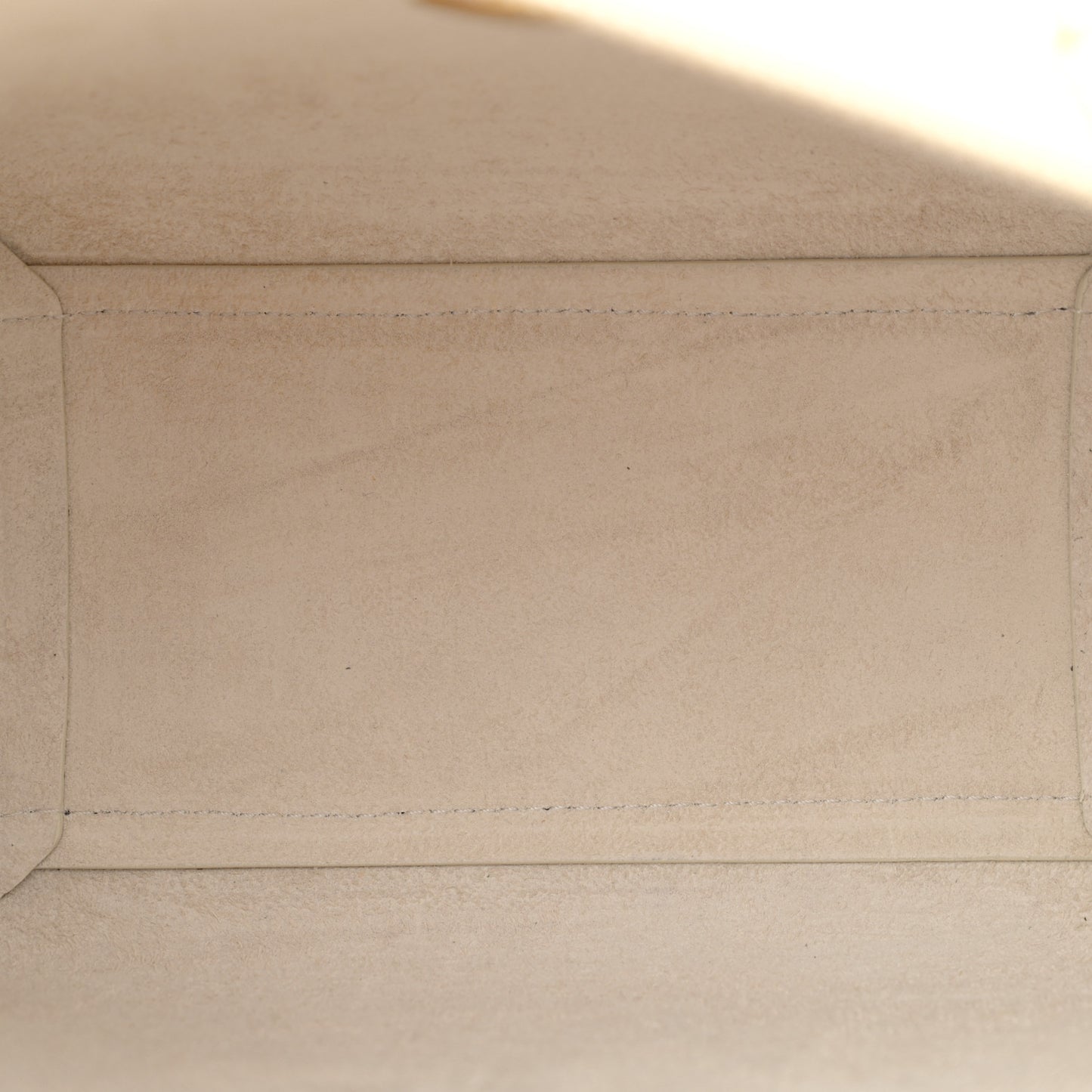 Grained Calfskin Nano Belt Bag Chalk