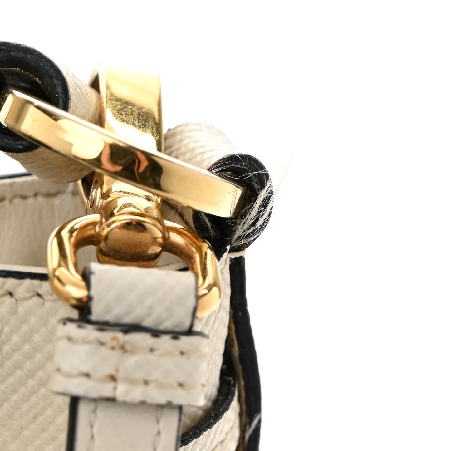 Saffiano Bucket Bag White