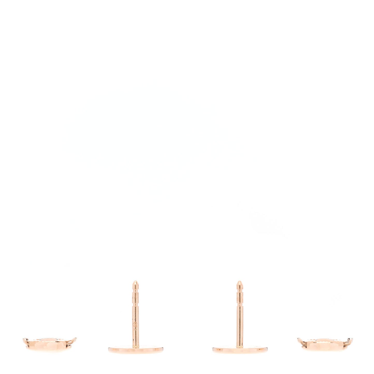 18K Rose Gold TPM Ex-Libris Stud Earrings