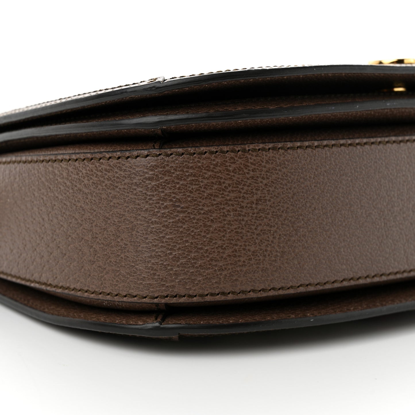 GG Supreme Monogram Web Small Ophidia Flap Messenger Bag Brown
