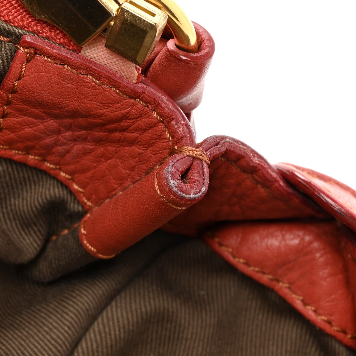 Chloe Calfskin Large Marcie Satchel Maple Leaf 9 of 15