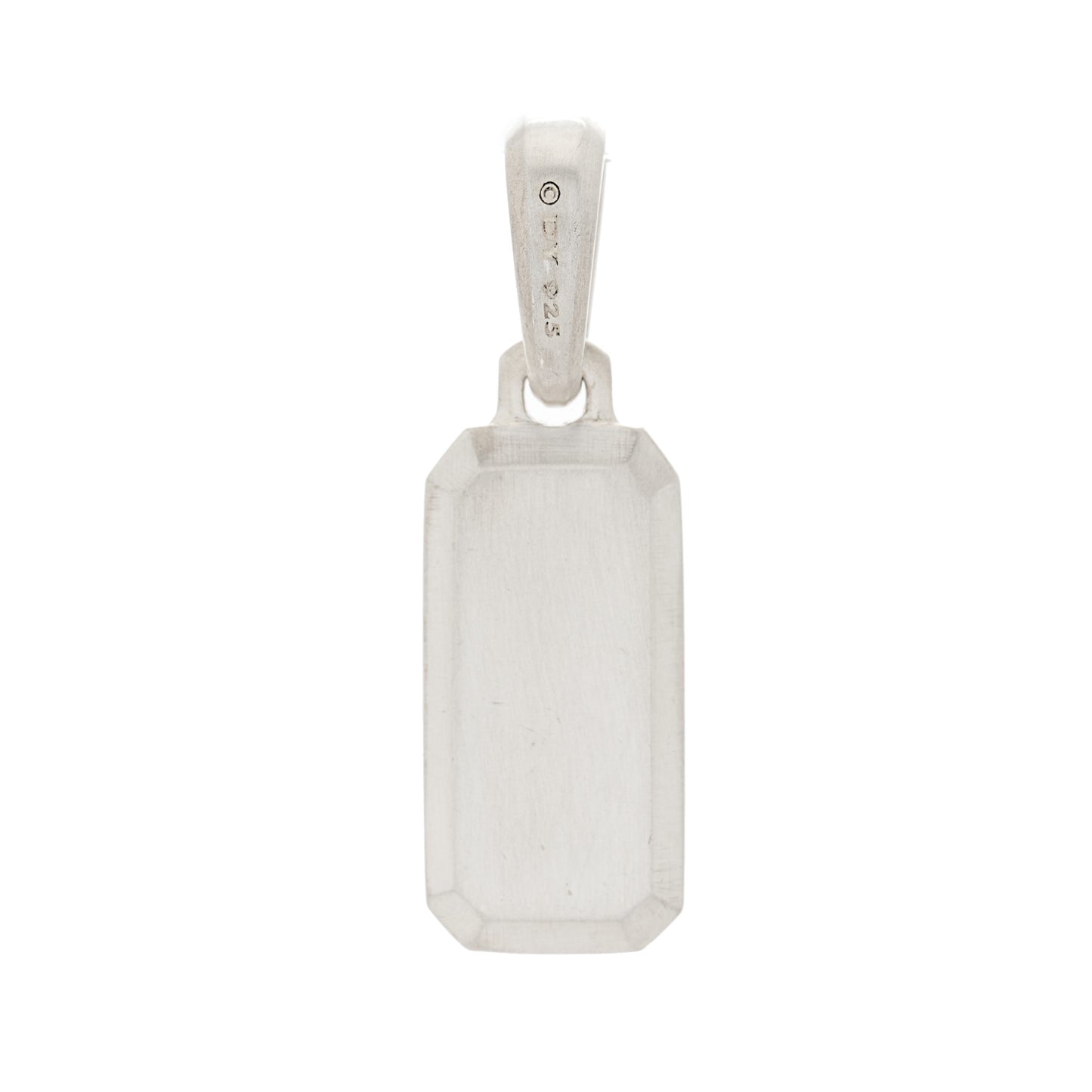Sterling Silver Diamond Streamline Amulet Pendant