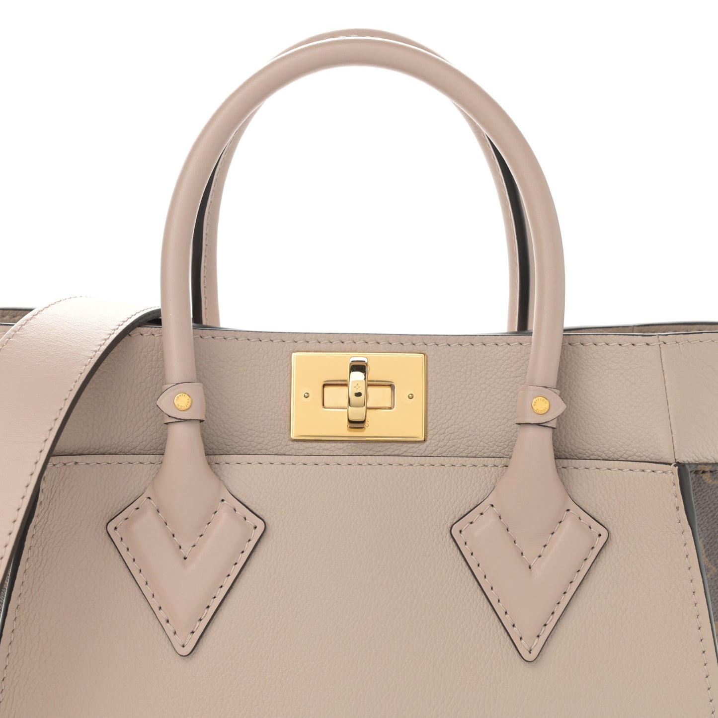 Calfskin Monogram On My Side PM Greige