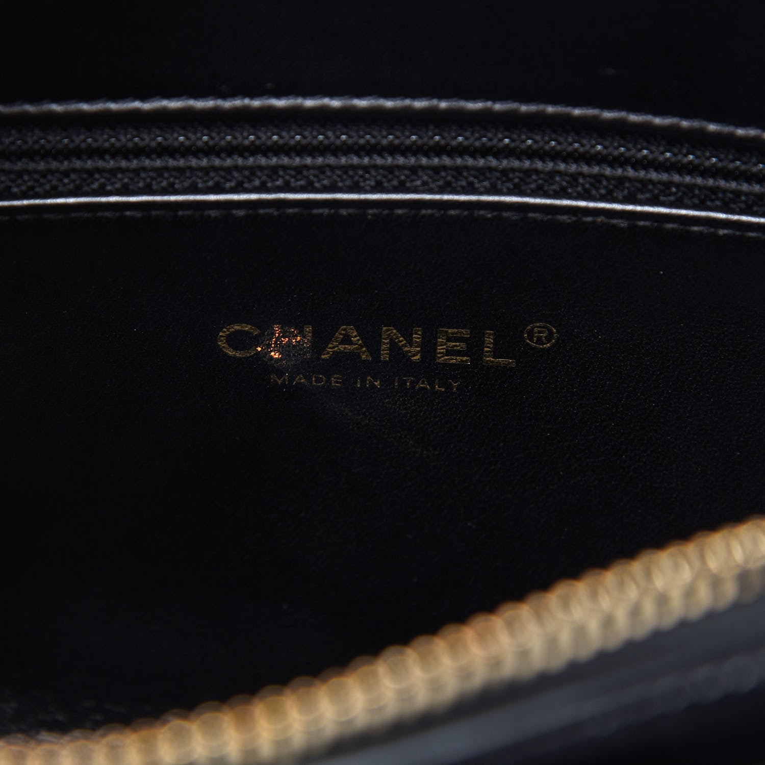 Chanel Calfskin Chevron Quilted Medal Flap Black 8 of 10