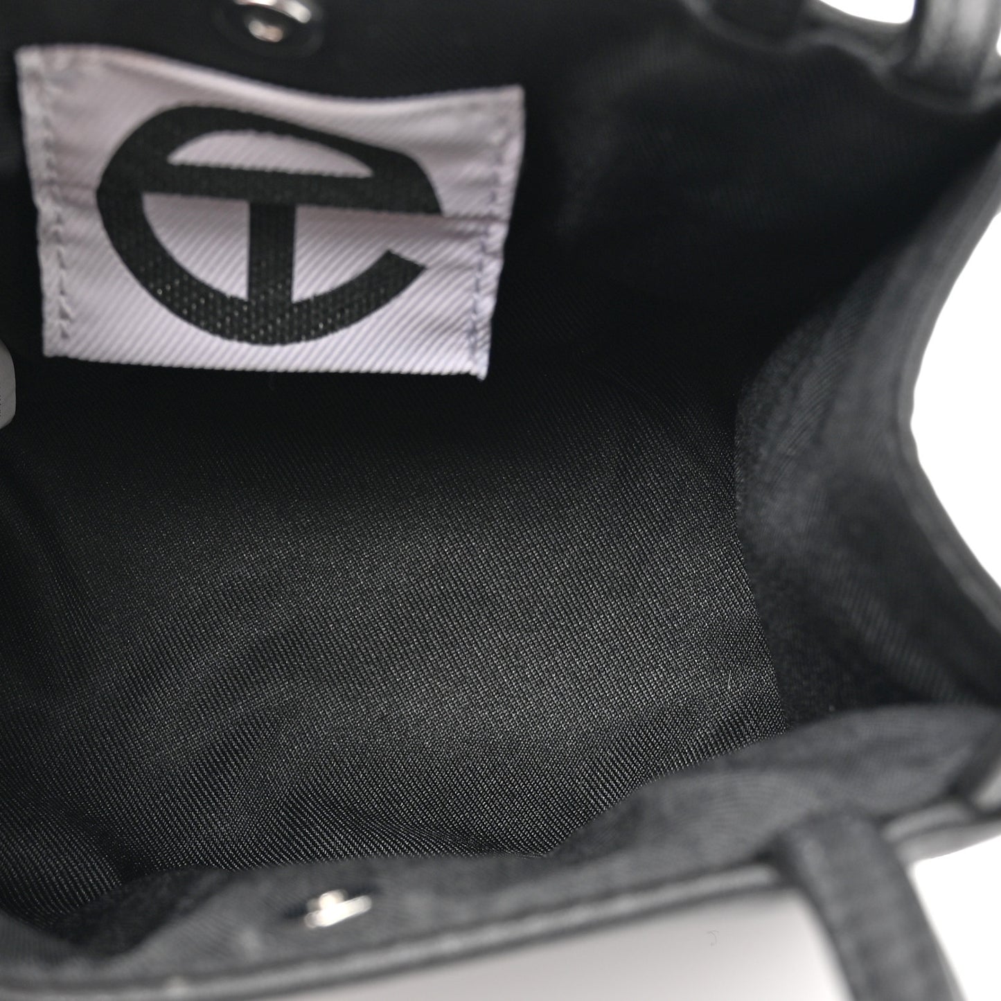 Vegan Leather Small Shopping Bag Black