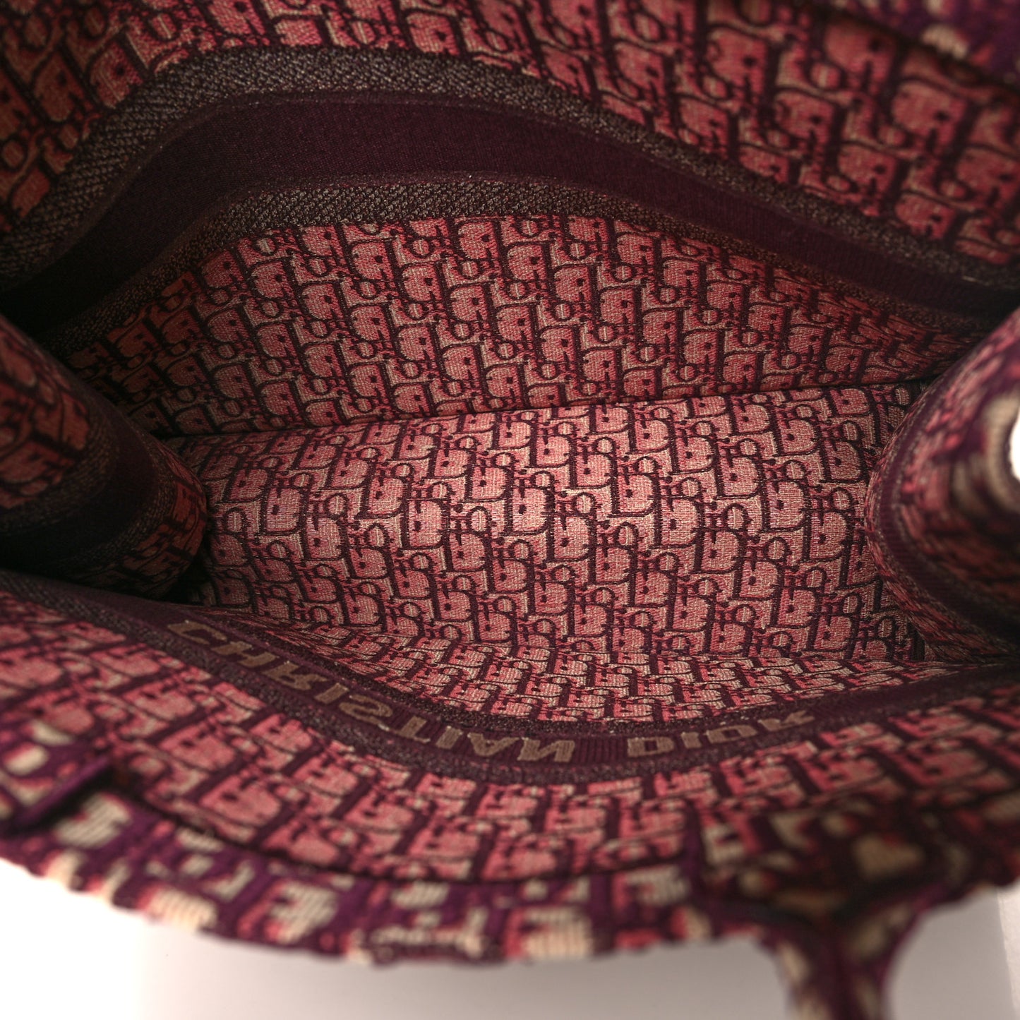 Oblique Large Book Tote Burgundy Multicolor