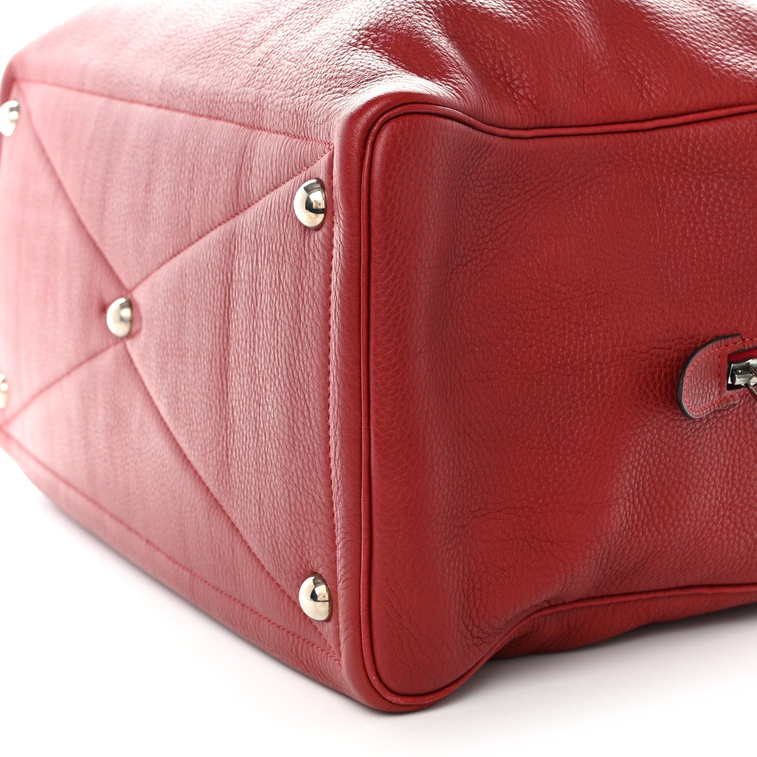 Hermes Taurillon Clemence Victoria II 43 Travel Rouge H 9 of 9