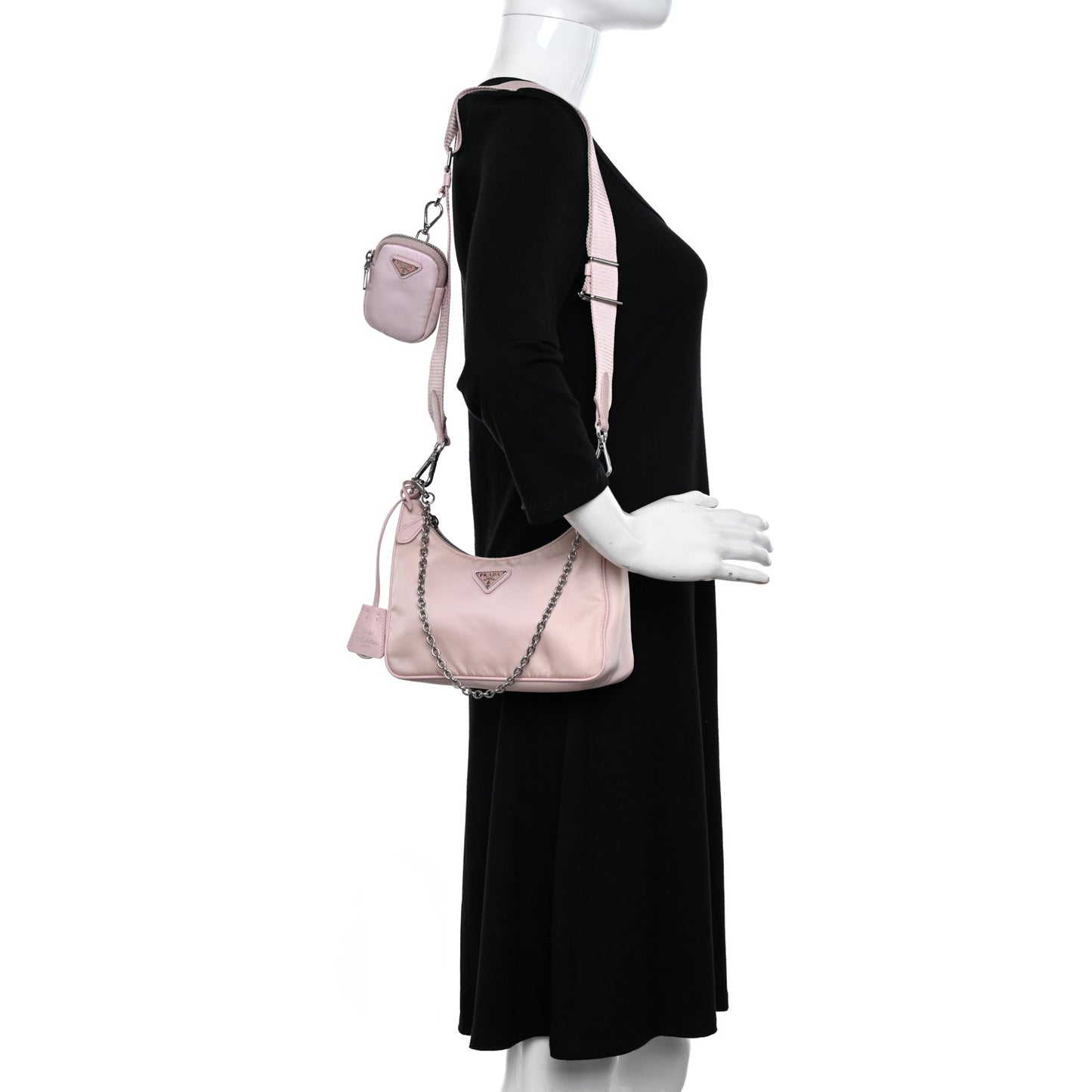 Nylon Re-Edition 2005 Shoulder Bag Alabastro