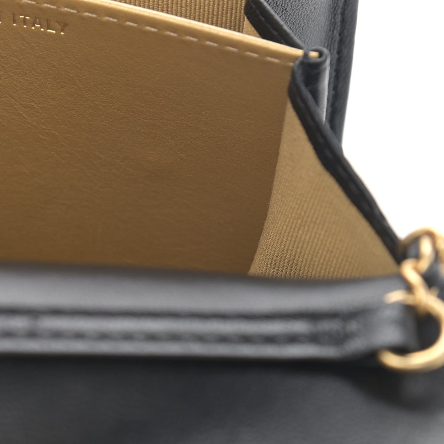 Lambskin Quilted Pearl Crush Clutch With Chain Black