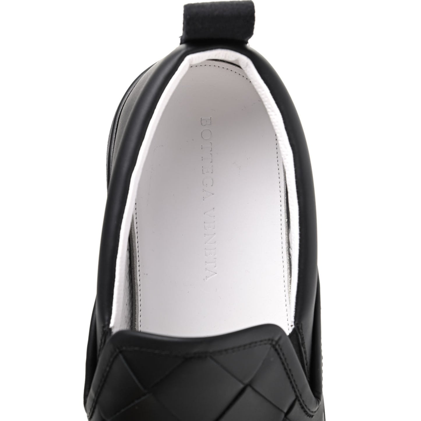 Nappa Intrecciato Slip On Sneakers 40 Black