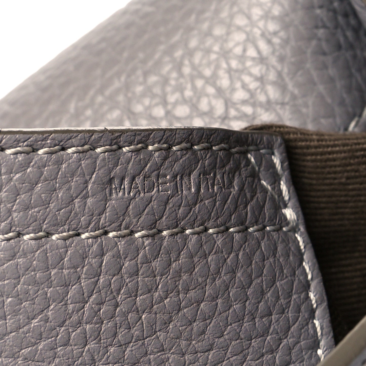 Calfskin Medium Marcie Round Crossbody Bag Cashmere Grey