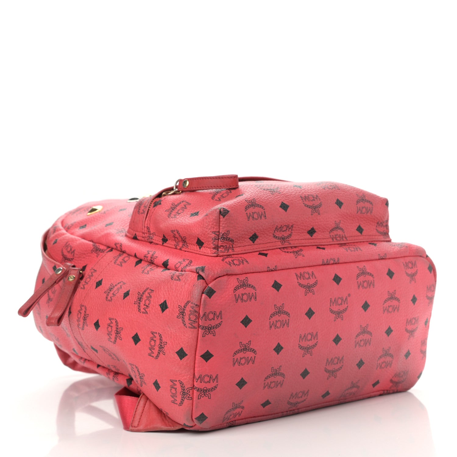MCM Visetos Medium Sprinkle Stud Stark Backpack Corail 4 of 17