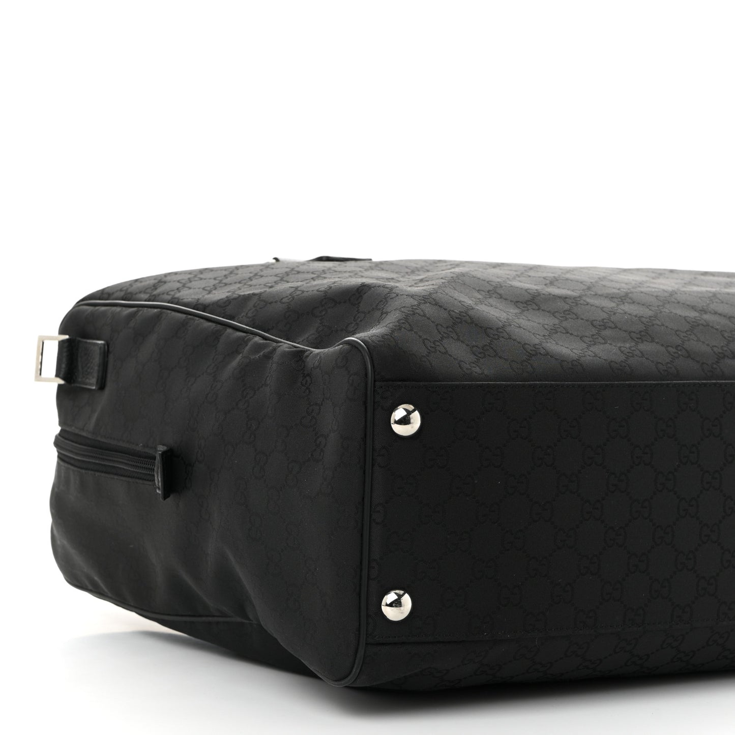 Nylon Monogram Large Duffle Bag Black