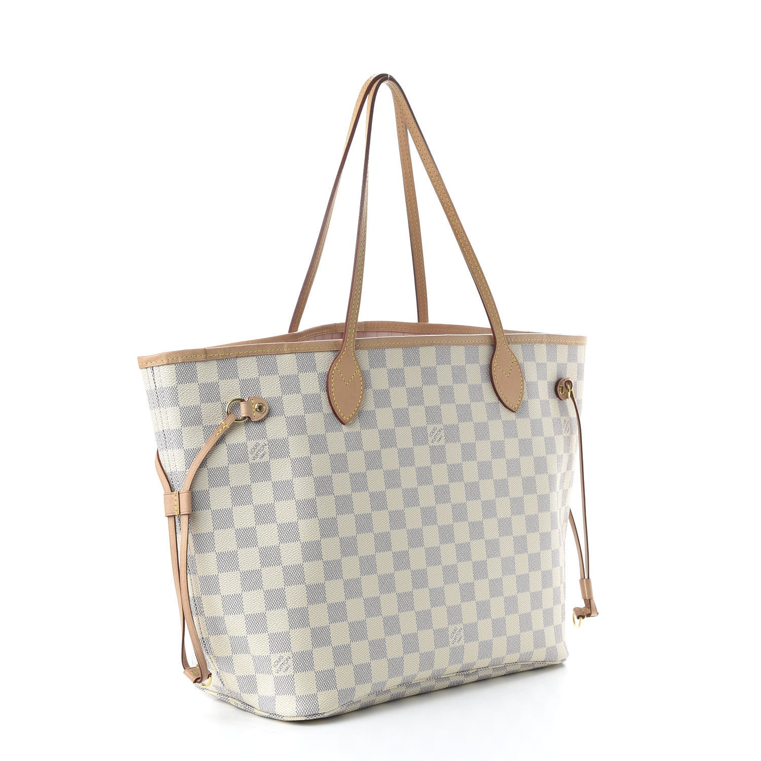 Louis Vuitton Damier Azur Neo Neverfull MM Rose Ballerine 2 of 12