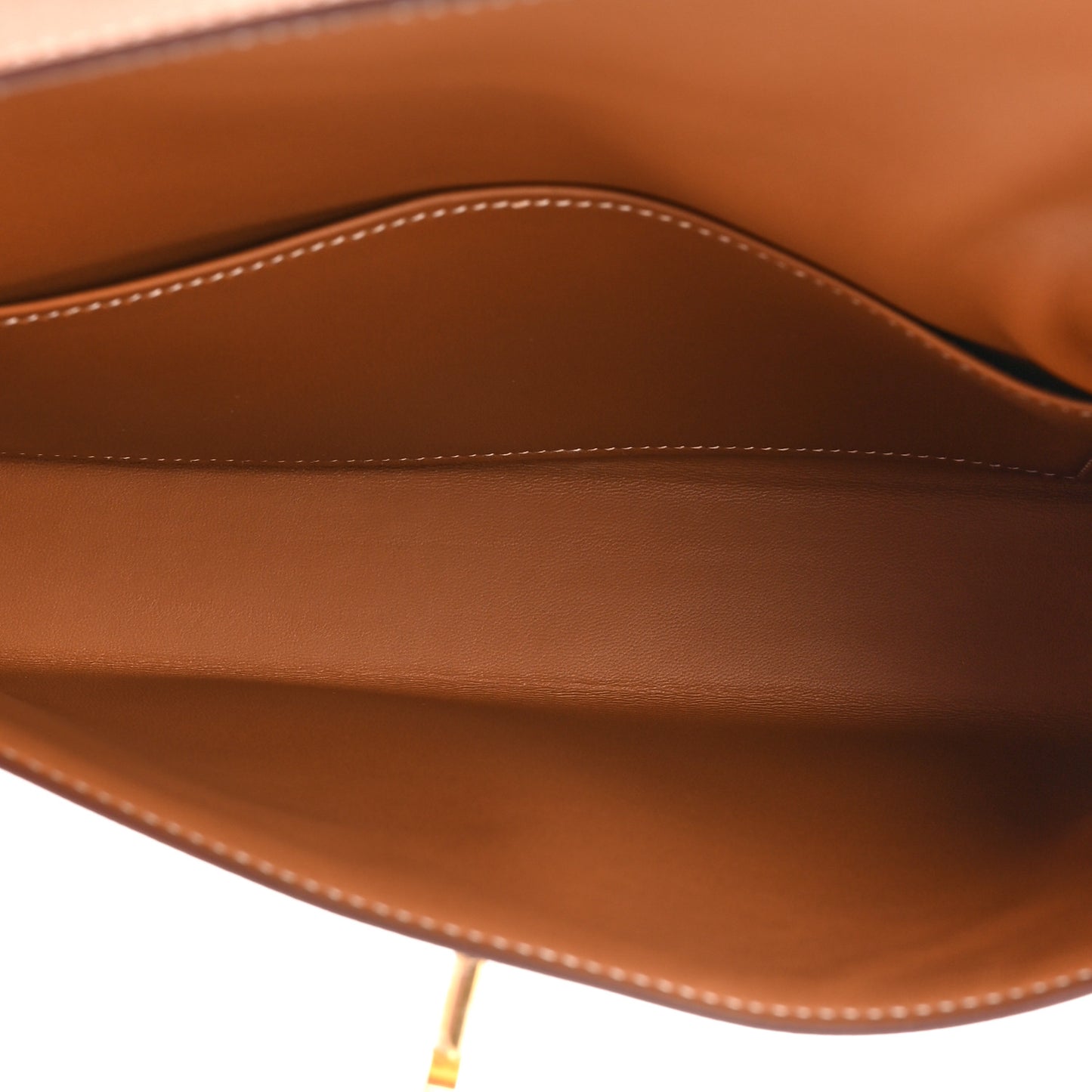Madame Calfskin Kelly Elan Gold