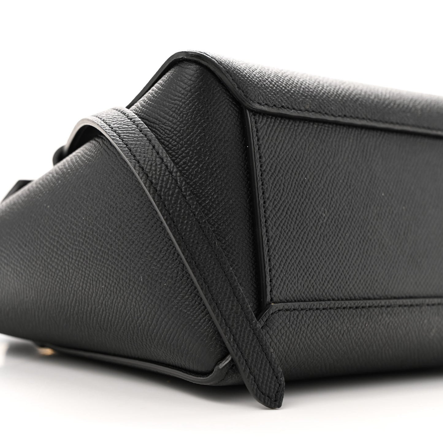 Grained Calfskin Nano Belt Bag Black