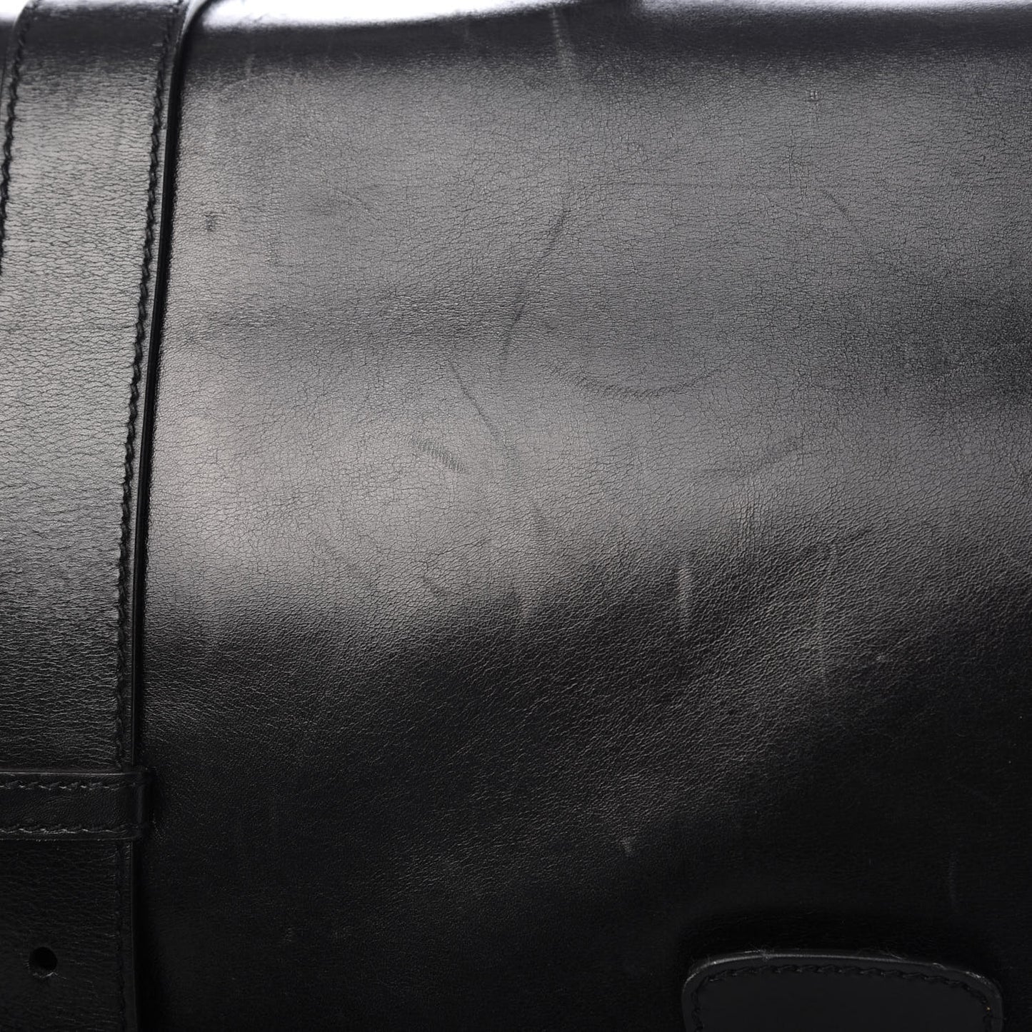 Soft Calfskin Tessuto Nylon Travel Bag Black