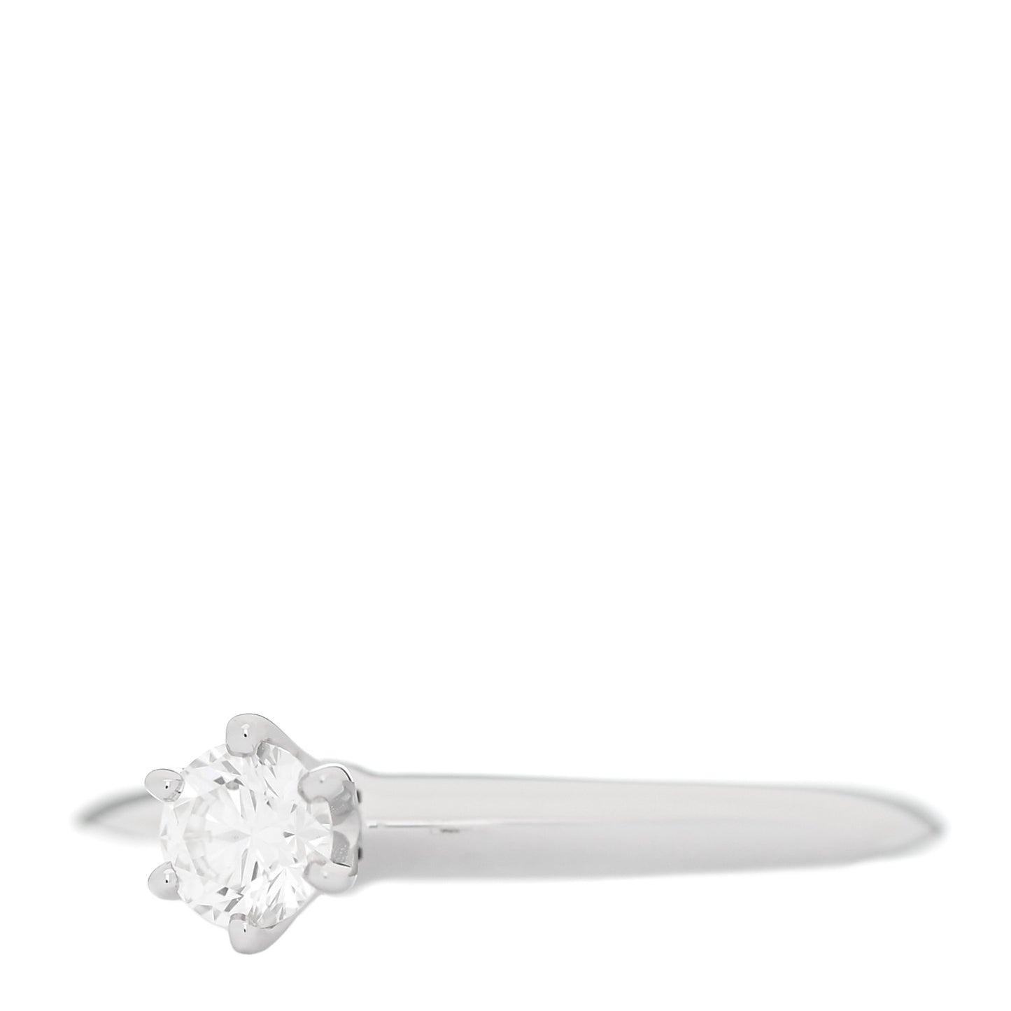 Platinum Diamond .20ct Solitaire Engagement Ring 48 4.5