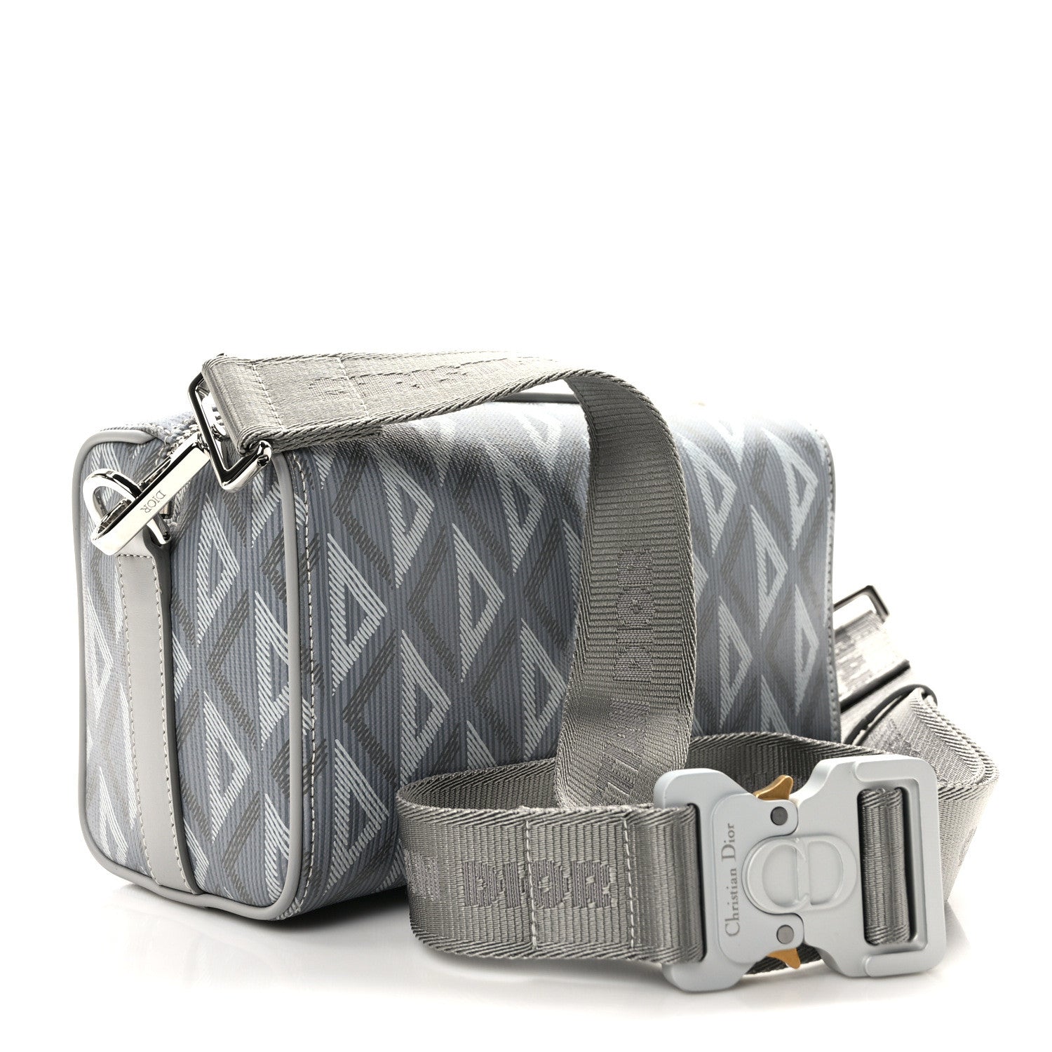 Christian Dior Coated Canvas CD Diamond Lingot 22 Bag Gray 3 of 8