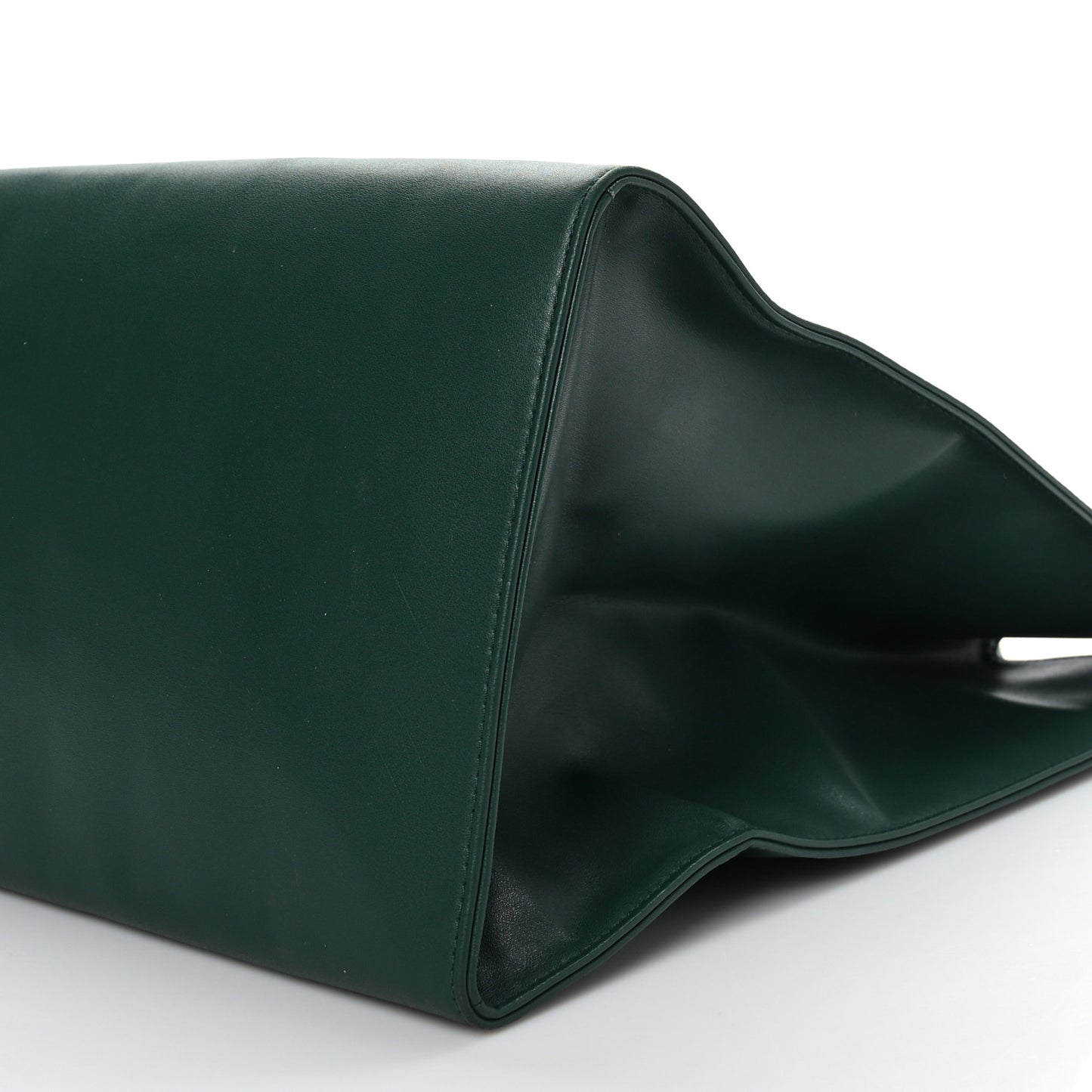 Vegan Leather Large Shopping Bag Dark Olive