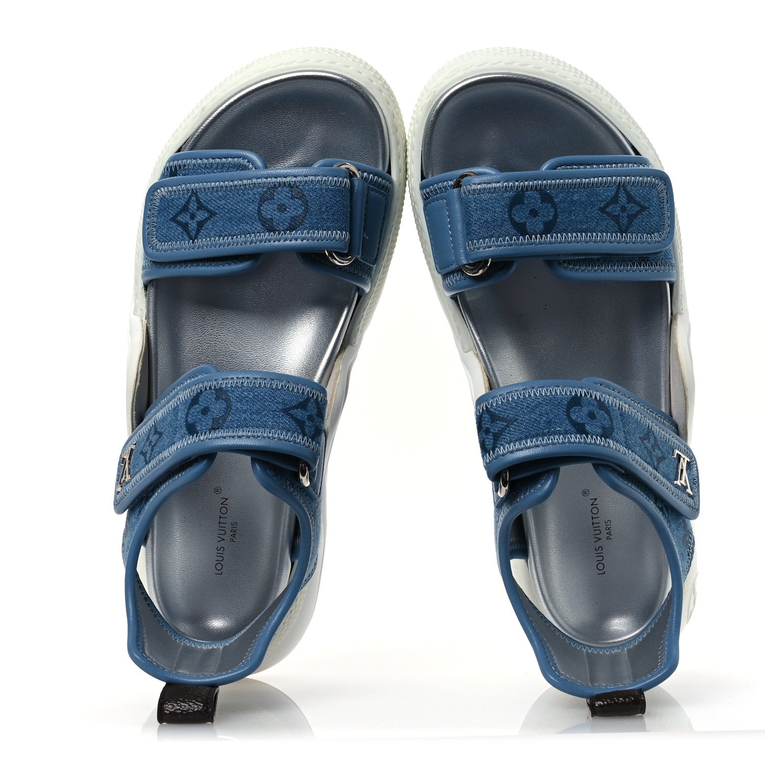 Louis Vuitton Monogram Denim LV Archlight Sandal 35.5 Denim Blue 2 of 11