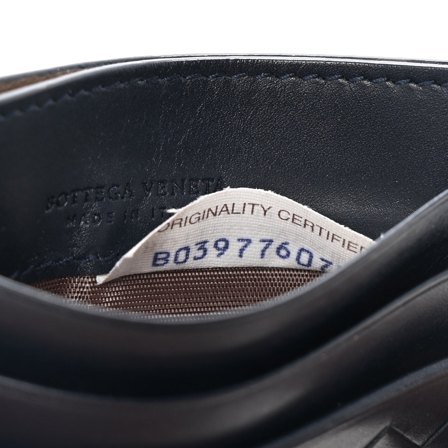Nappa Intrecciato VN Card Case Denim
