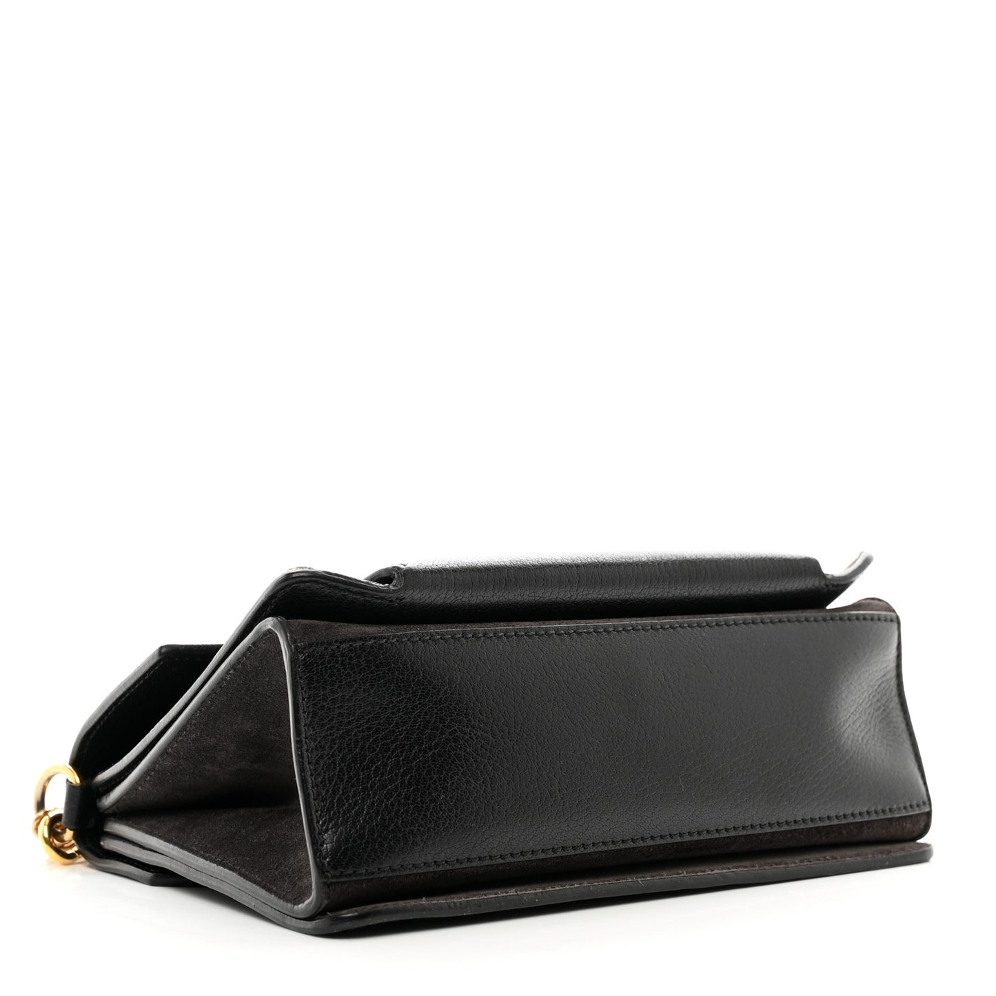 Goatskin Suede Small GV3 Shoulder Bag Black