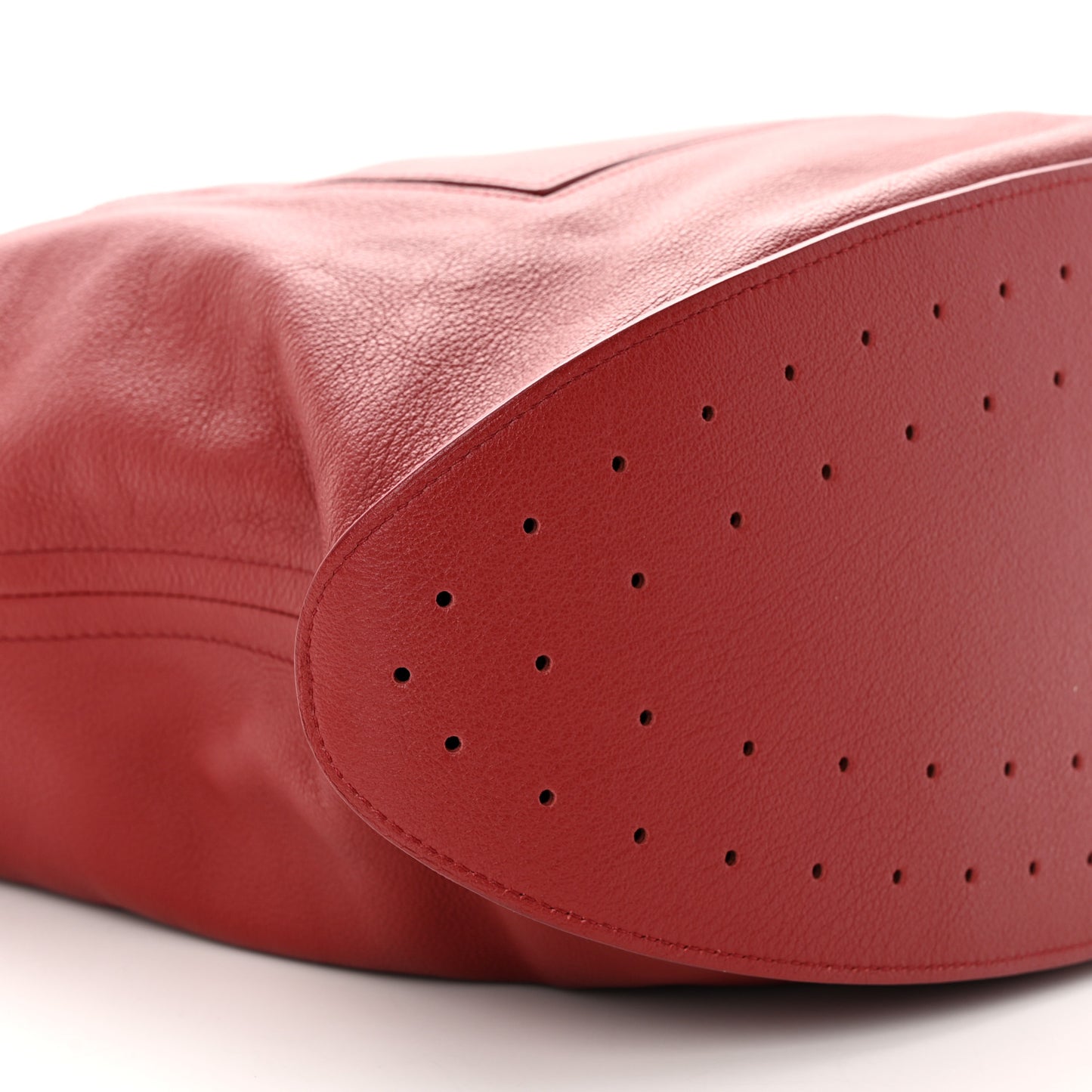 Grained Calfskin Le Pin Tote Red