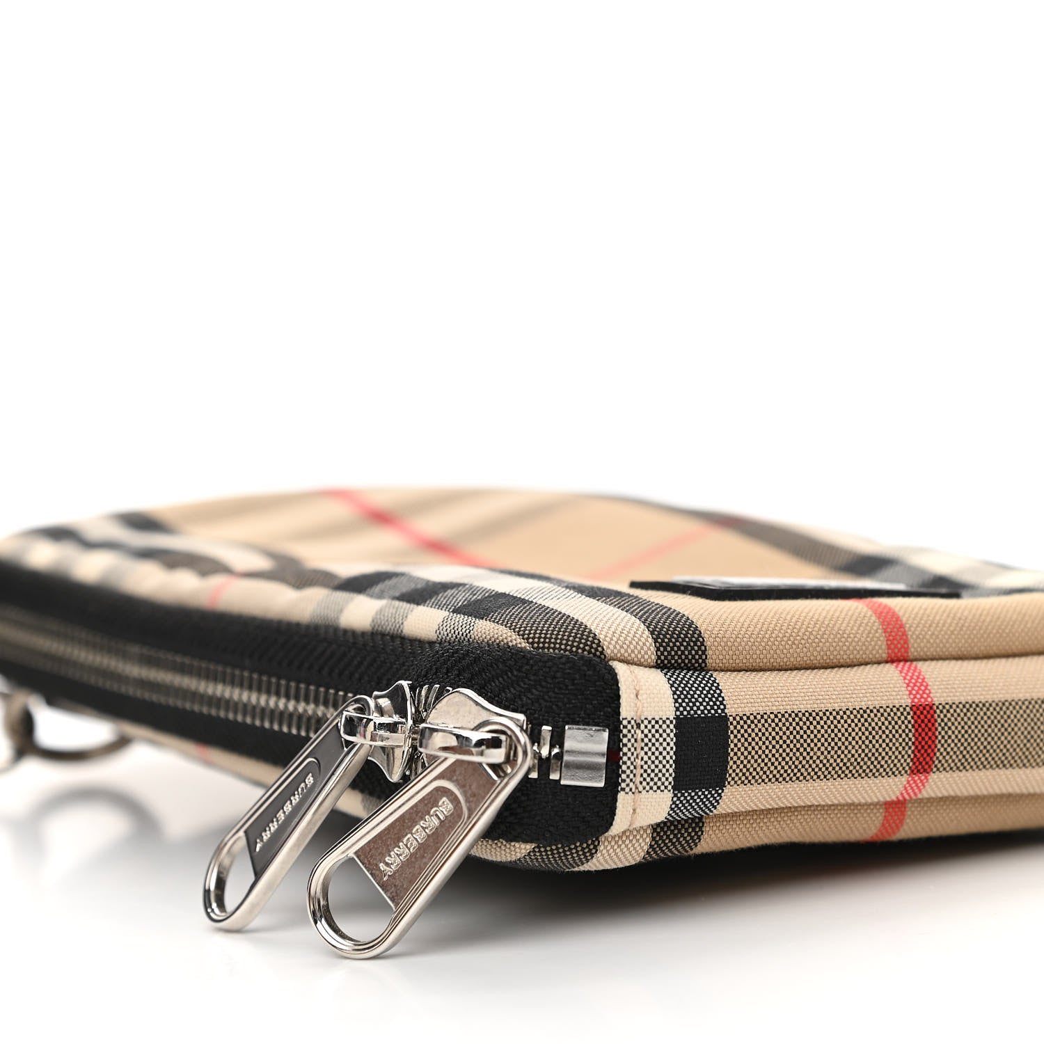 Burberry Nylon Vintage Check Phone Bag Archive Beige 9 of 10