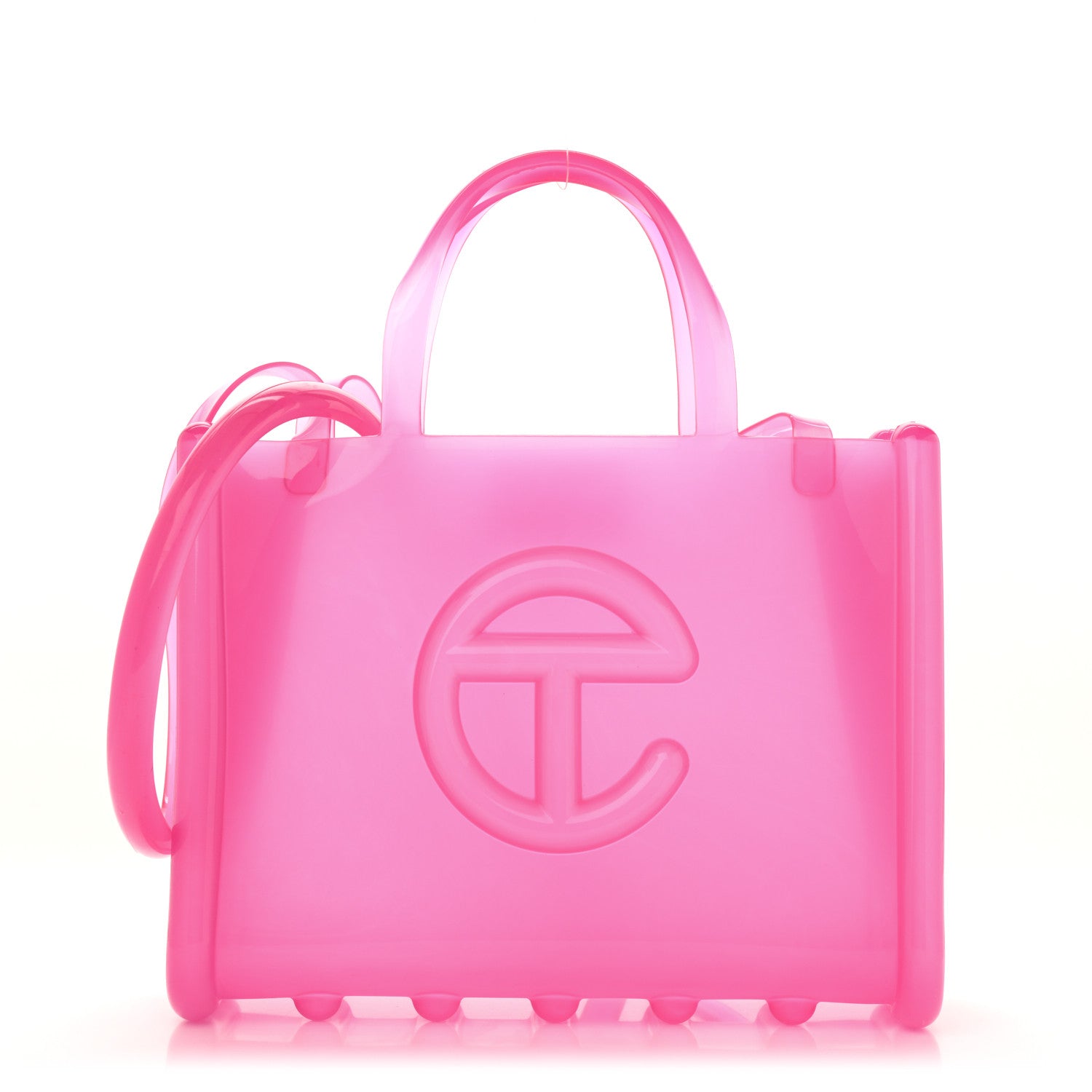 Telfar x MELISSA Jelly Medium Shopping Bag Clear Pink 1654749