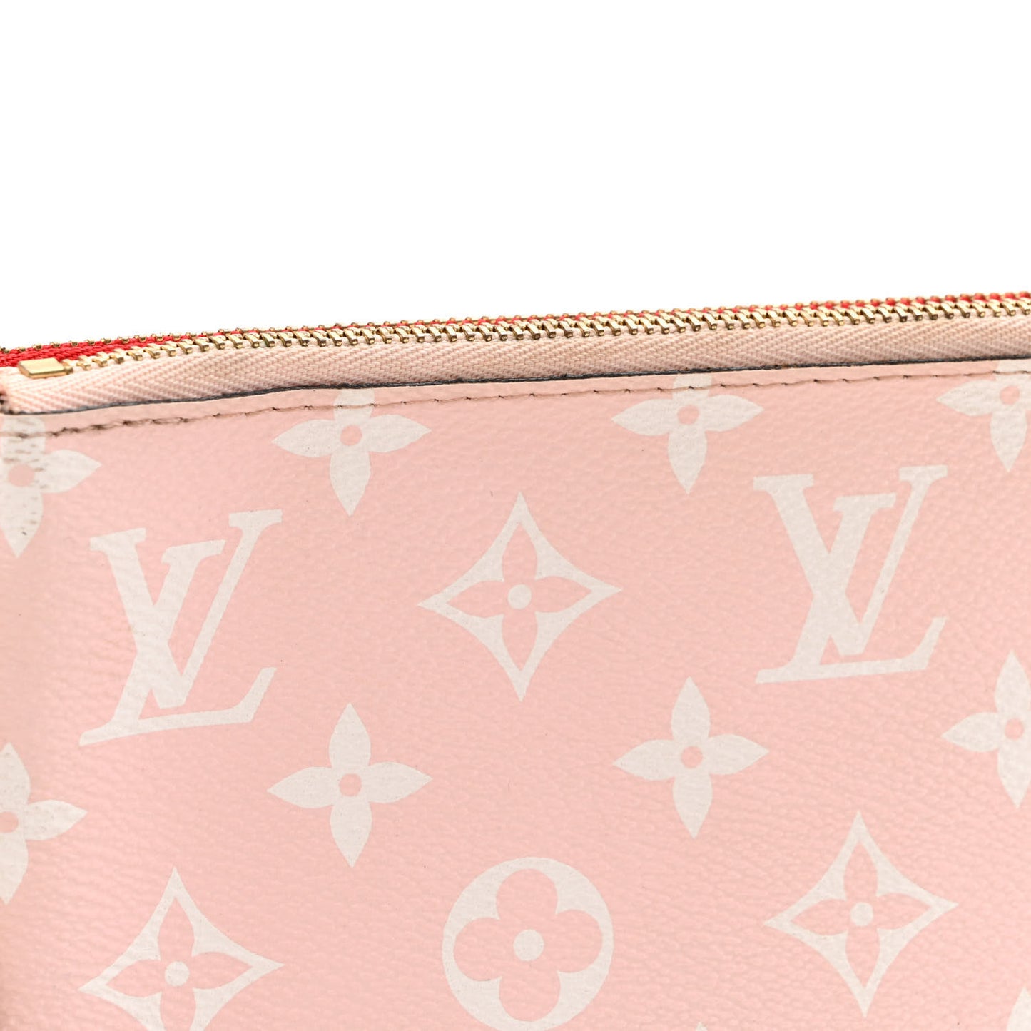 Monogram Giant Double Zip Pochette Rouge