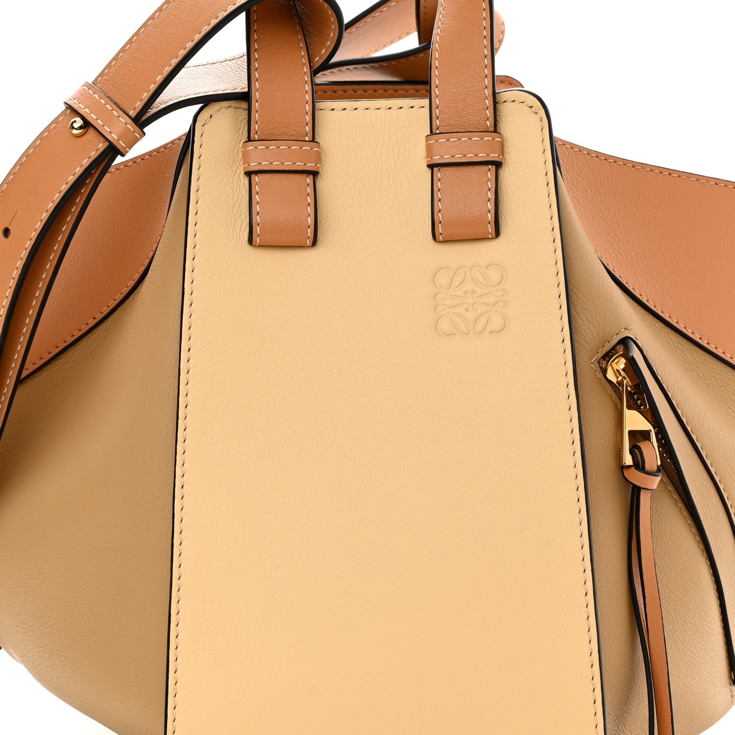 Calfskin Small Hammock Shoulder Bag Vanilla
