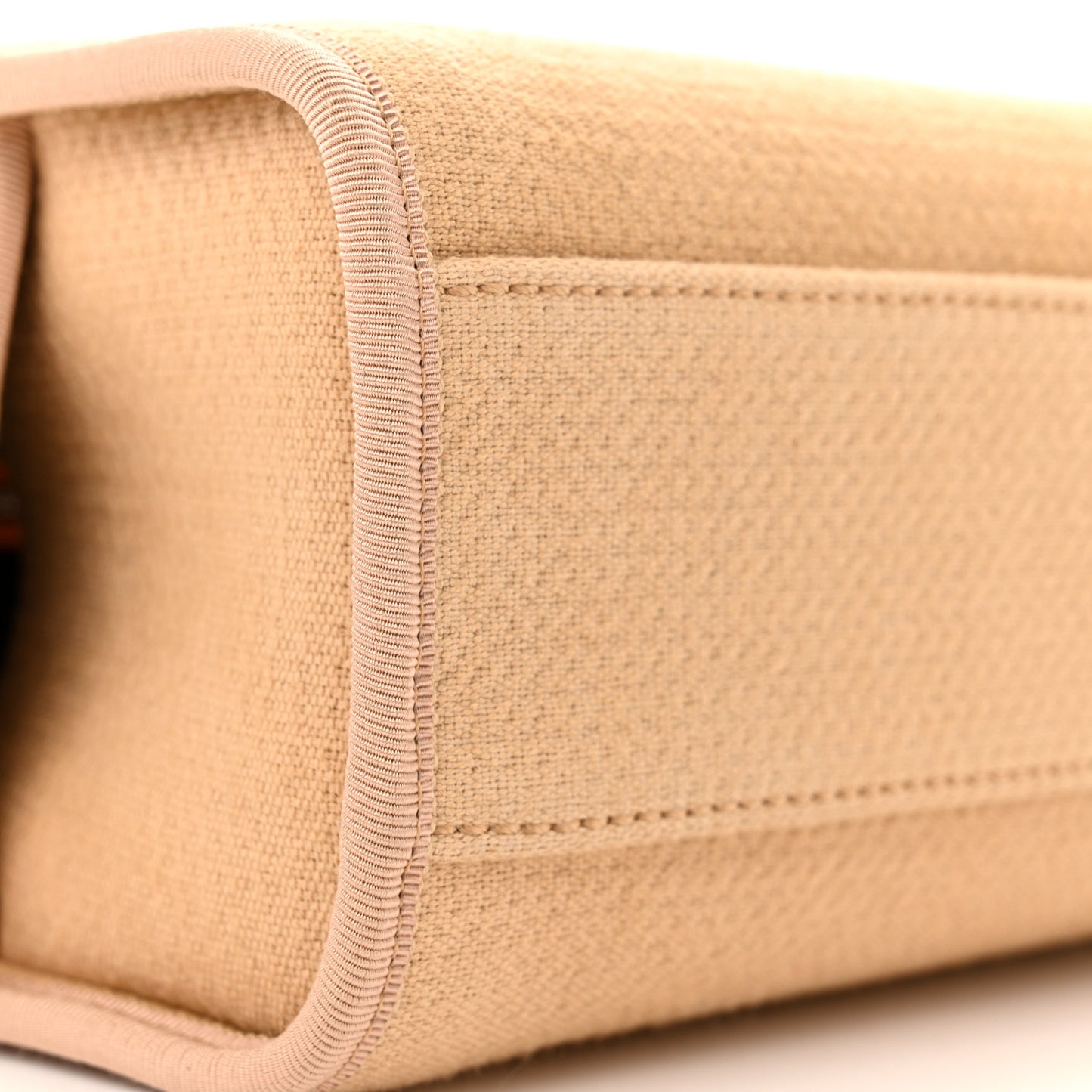 Denim Deauville Bowling Bag Beige