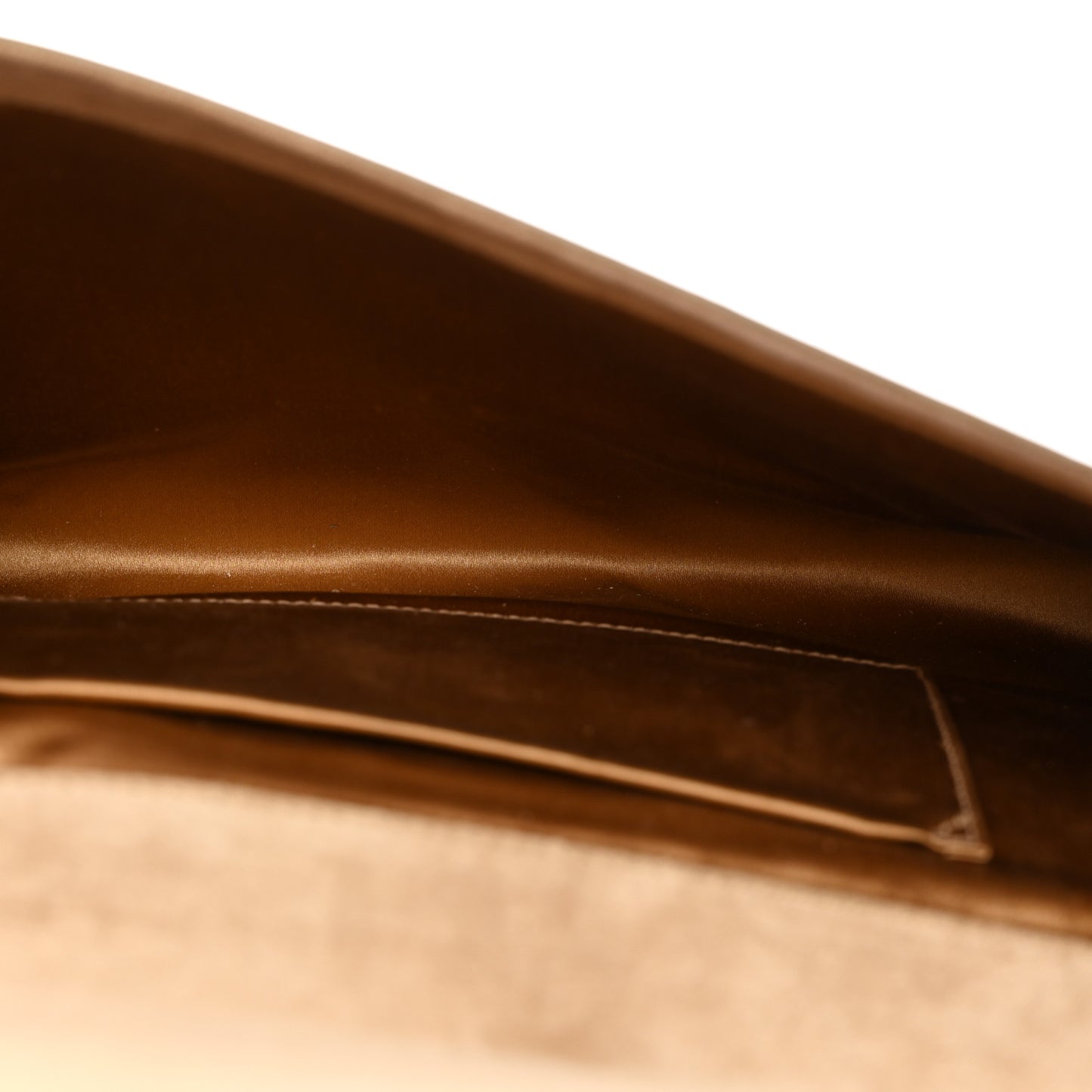Textured Patent Calfskin Monogram Large Belle De Jour Clutch Gold