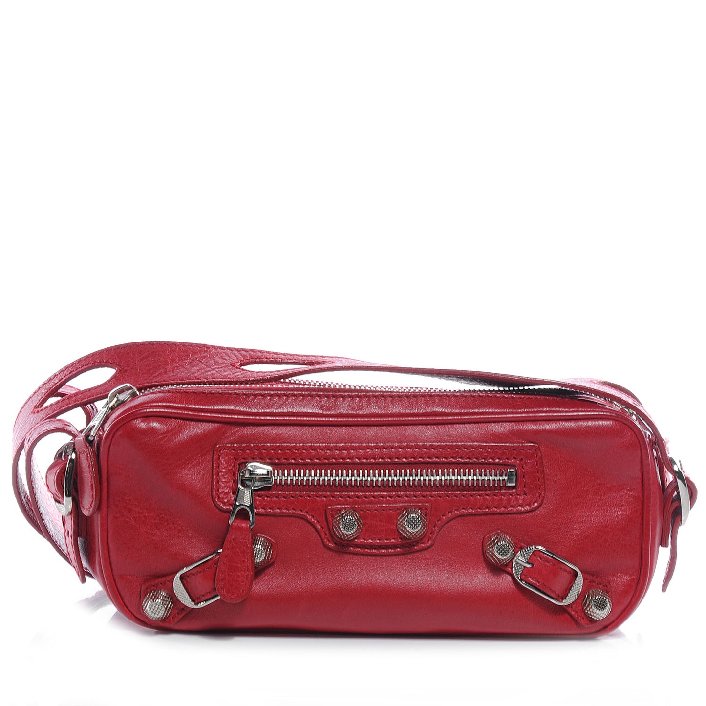 Agneau Giant Silver Hardware Chic Ruby