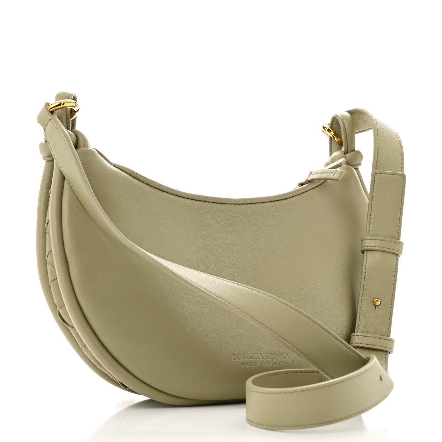 Nappa Intrecciato Small Gemelli Multipocket Bag Travertine Muse