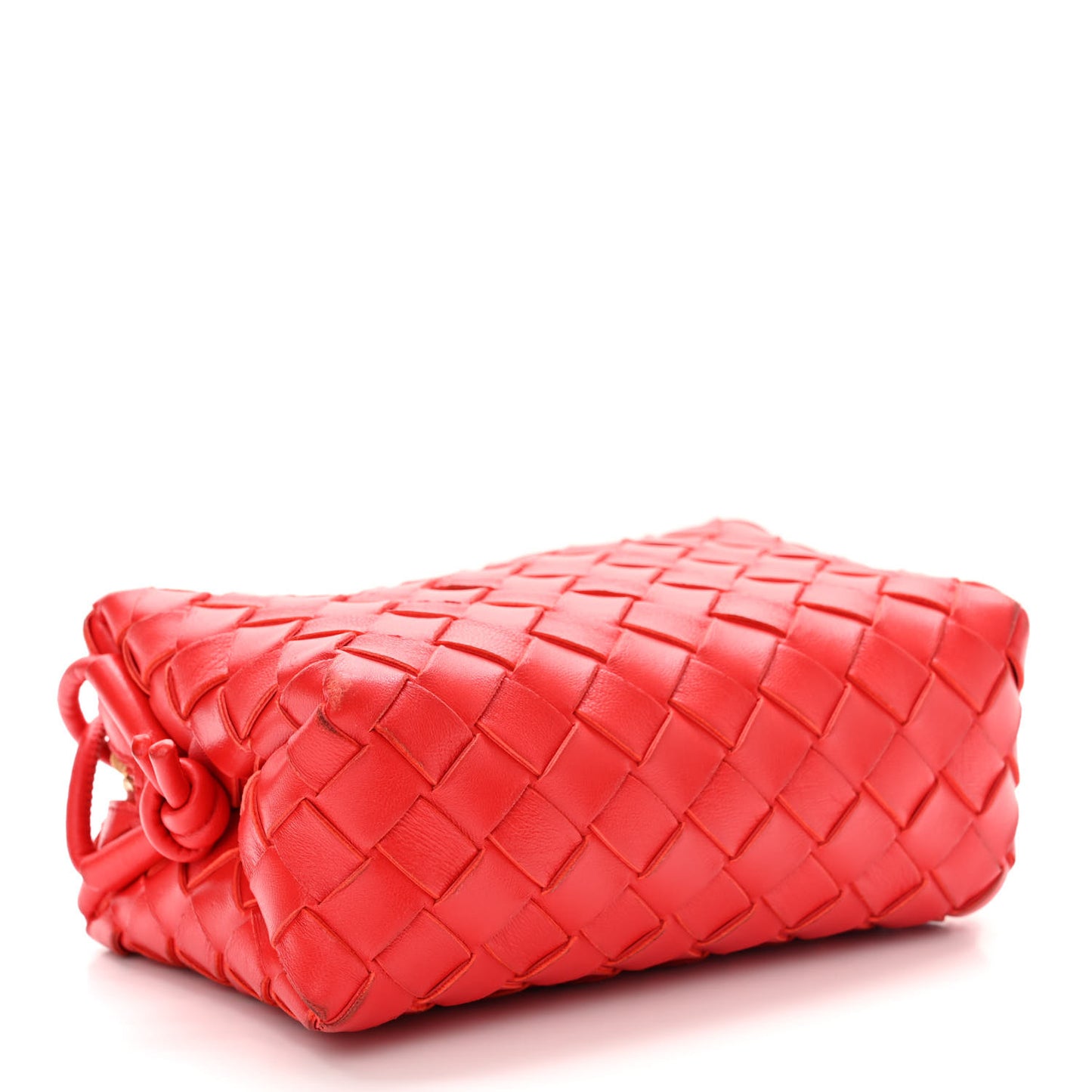 Nappa Intrecciato Mini Loop Camera Bag Redstone