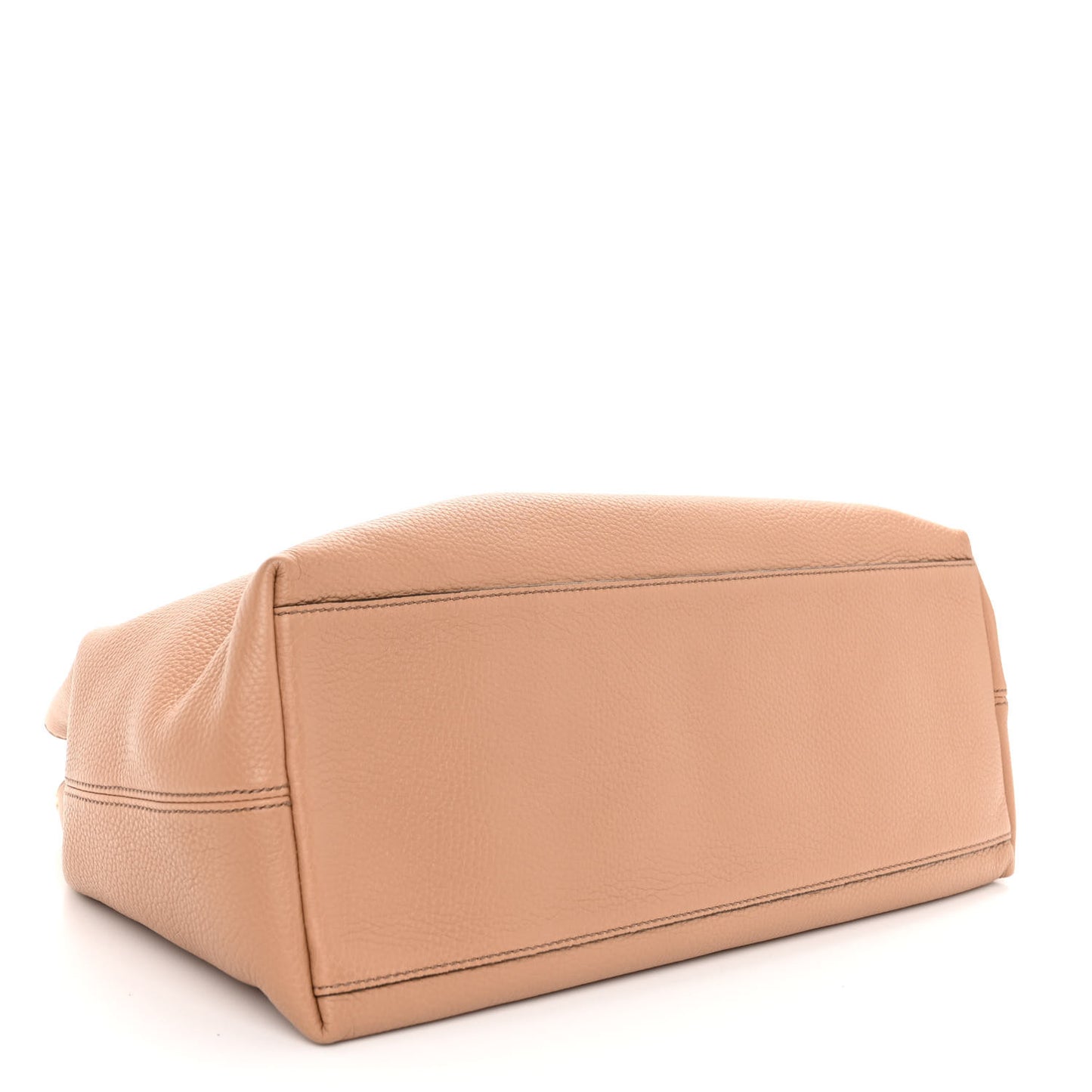Pebbled Calfskin Medium Soho Chain Shoulder Bag Camelia