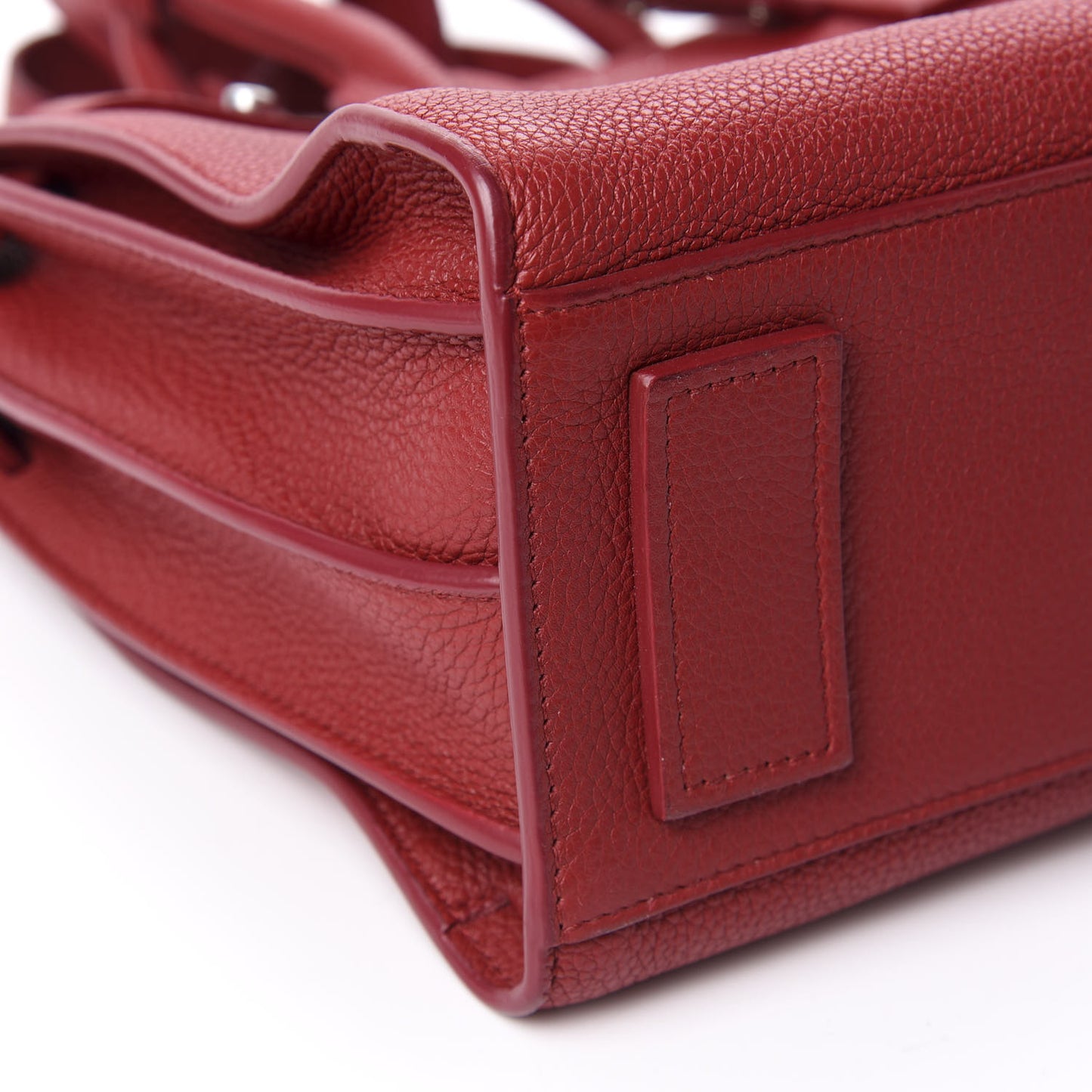 Grained Calfskin Baby Sac De Jour Souple Red