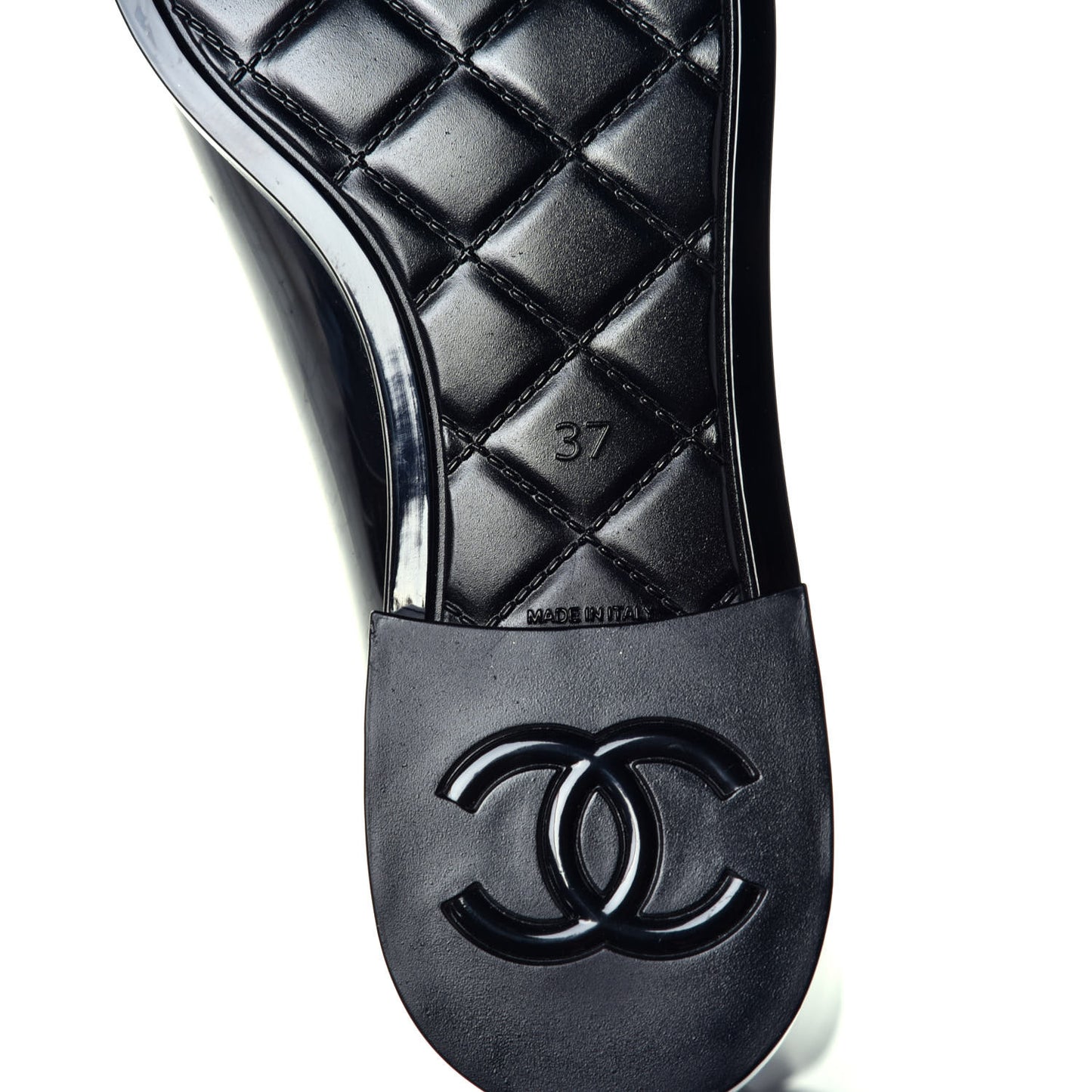 Rubber Rain Boots 37 Black