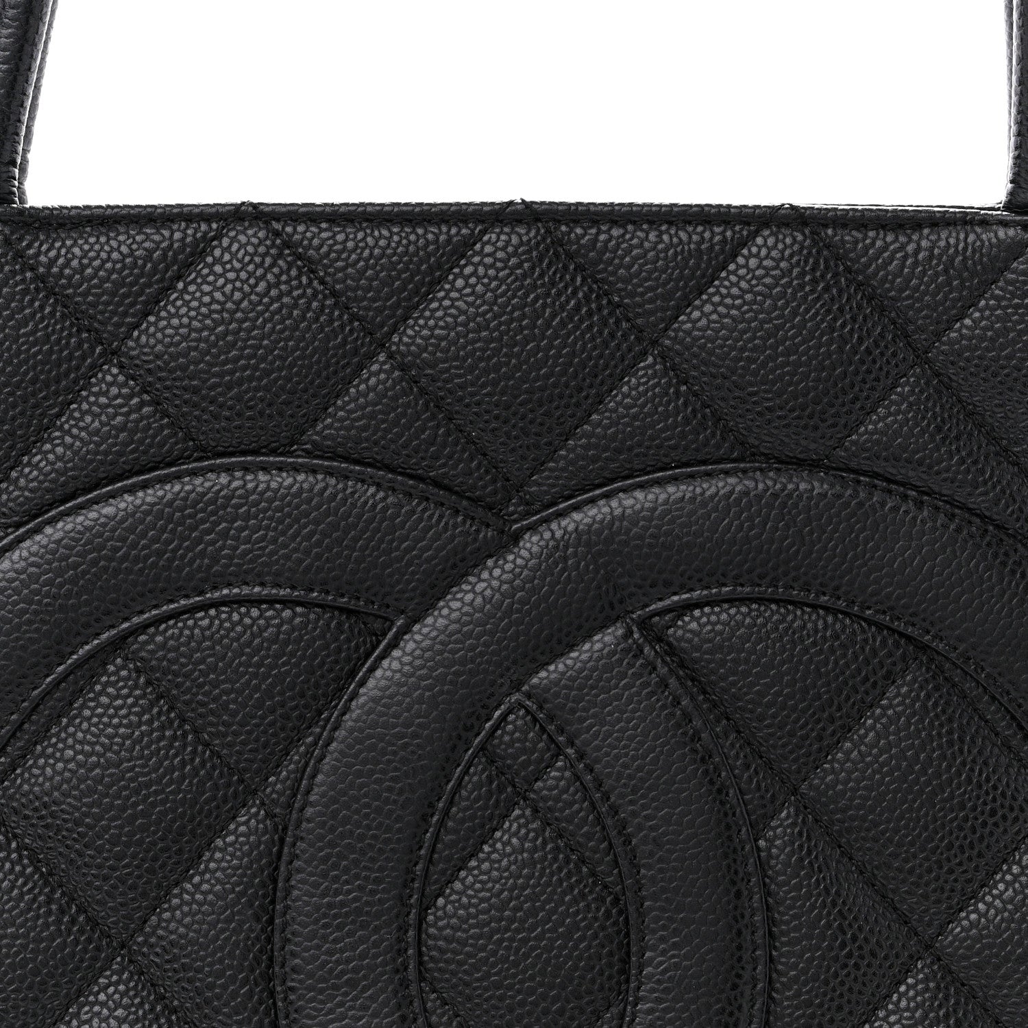 Chanel Caviar Quilted Medallion Tote Black 8 of 12