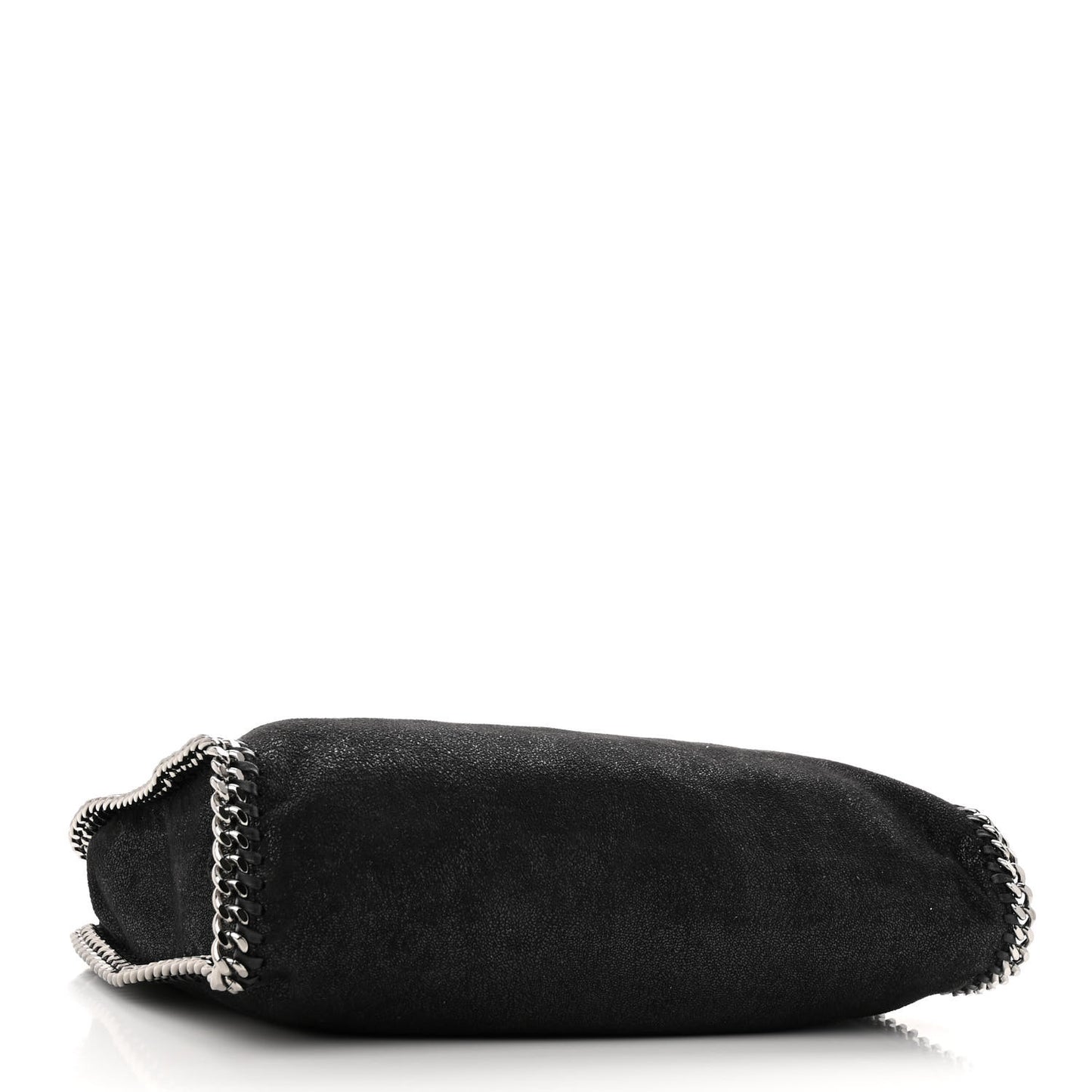 Shaggy Deer Small Falabella Fold Over Tote Black